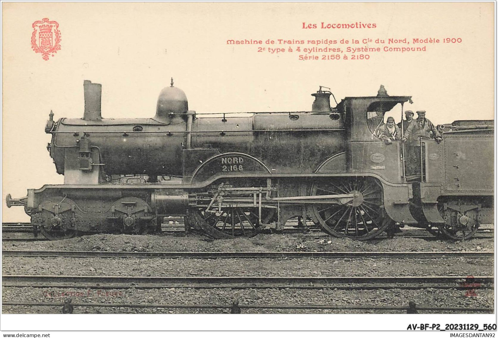 AV-BFP2-0468 - TRAIN - Les Locomotives - Machine De Trains Rapides De La Côte Du Nord - Modèle 1900 - Trains