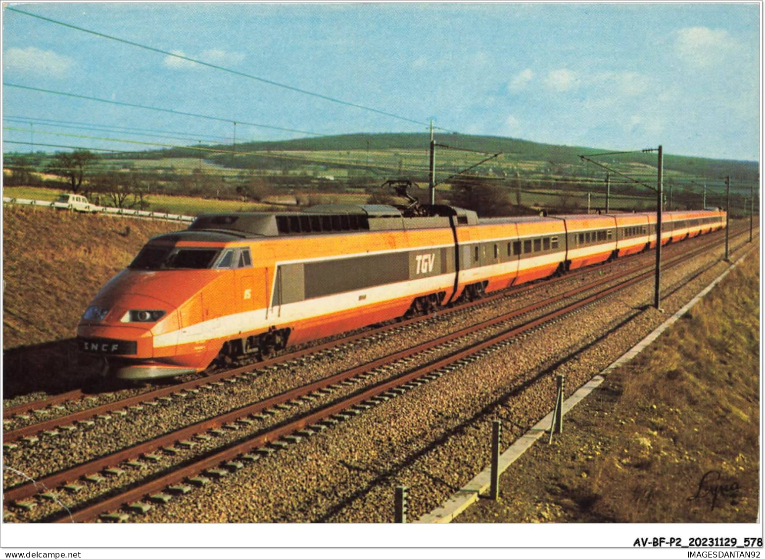 AV-BFP2-0477 - TRAIN - Train à Grande Vitesse De La S.N.C.F. - Treinen