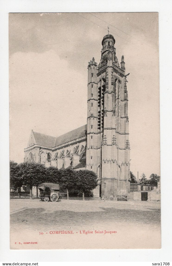60 COMPIÈGNE, L'église Saint Jacques. - Compiegne