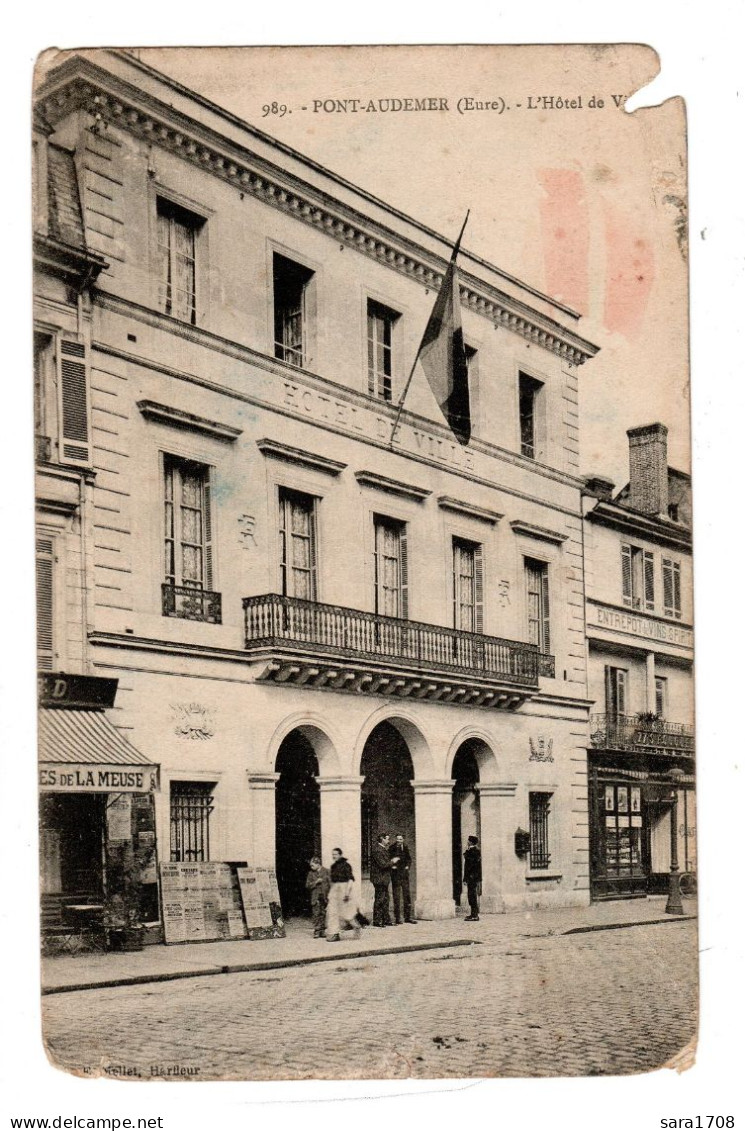 27 PONT AUDEMER, L'Hôtel De Ville. - Pont Audemer