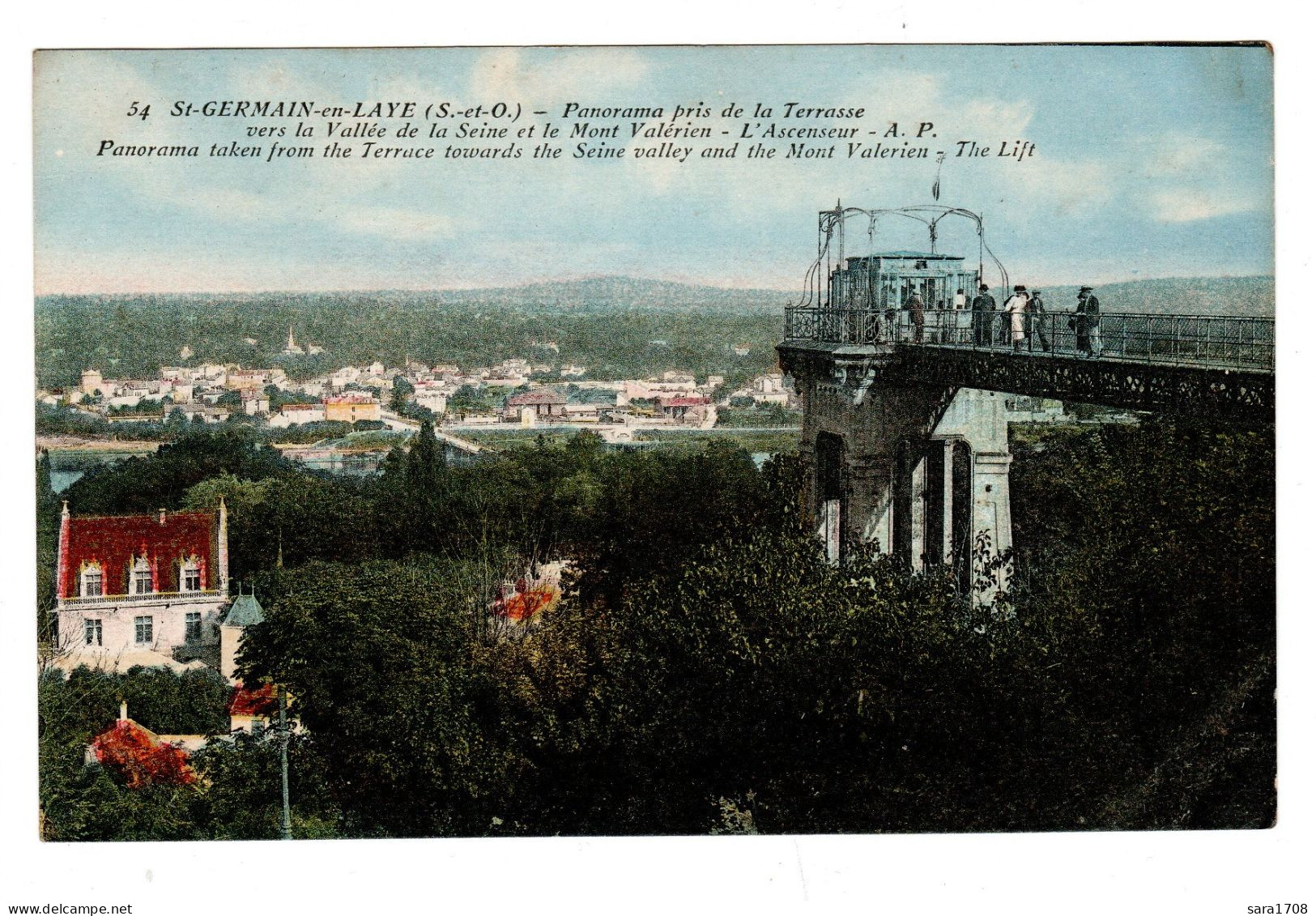 78 SAINT GERMAIN En LAYE, Panorama Sur La Vallée De La Seine, Pris De La Terrasse. - St. Germain En Laye (Schloß)