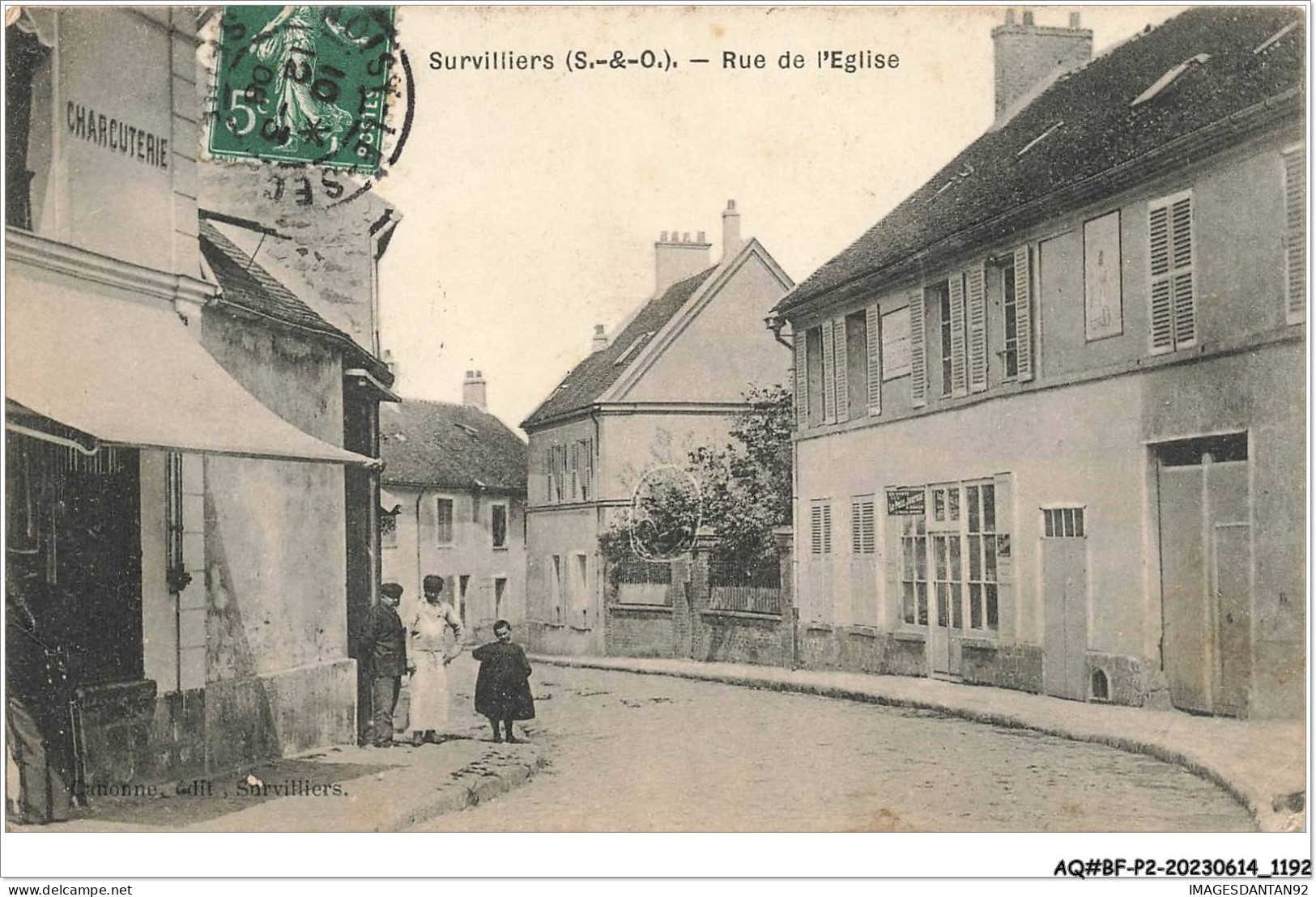 AQ#BFP2-95 -0594 - SURVILLIERS - Rue De L'église - Charcuterie - Survilliers