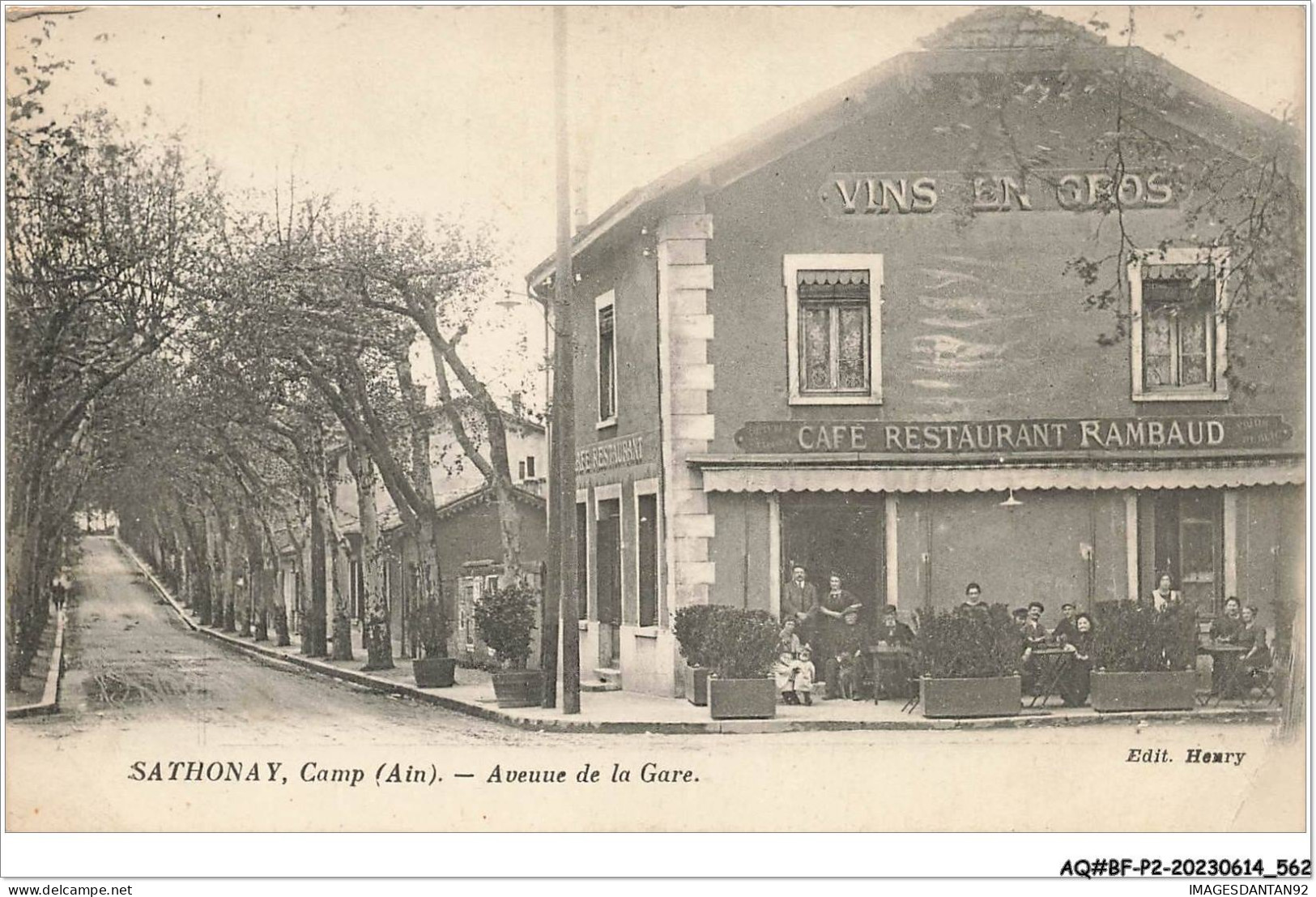 AQ#BFP2-01-0280 - SATHONAY - Avenue De La Gare - Café-Restaurant Rambaud - Facture - Ohne Zuordnung