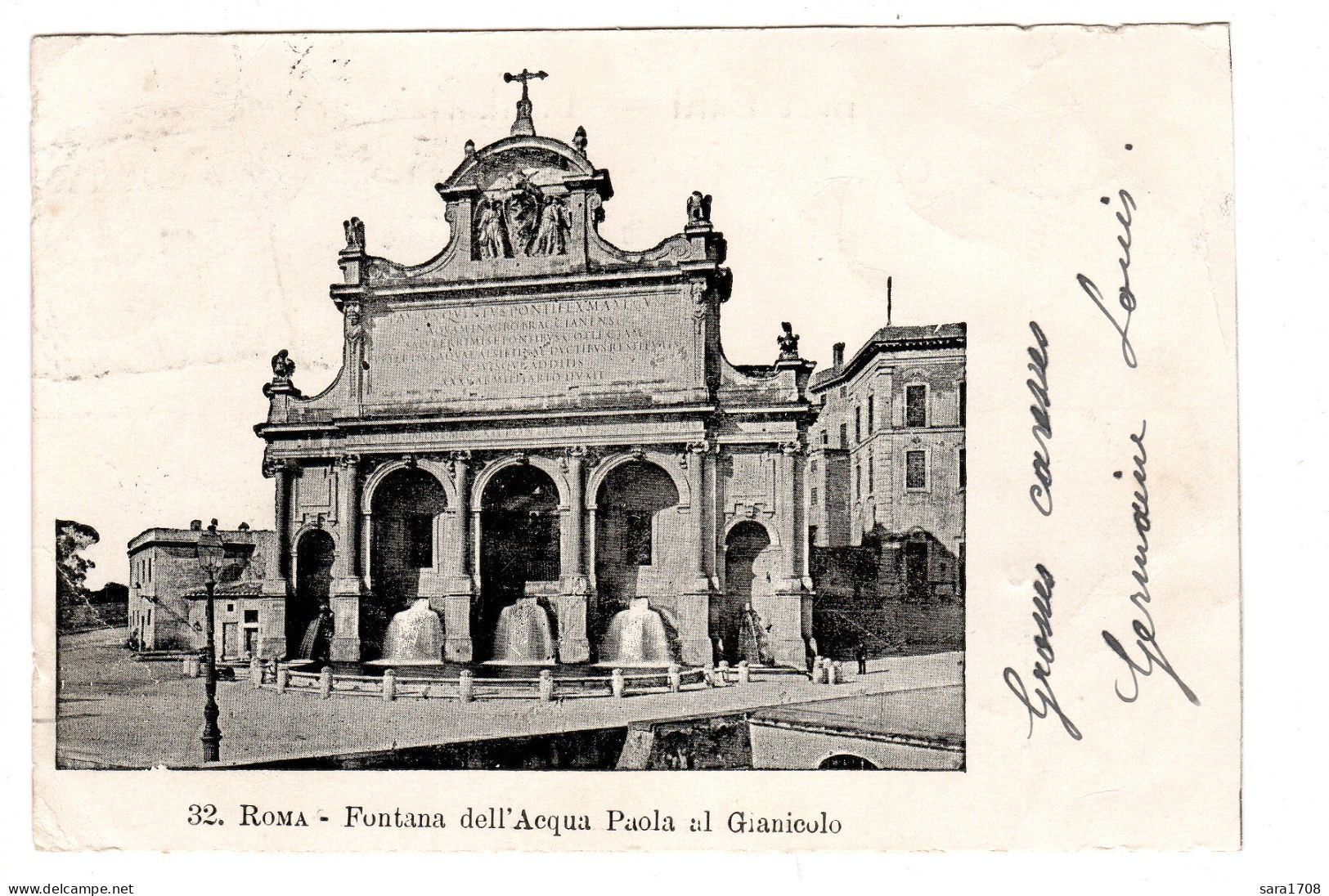 ROMA, Fontaine Paola Al Gianicolo. 2 SCAN. - Places