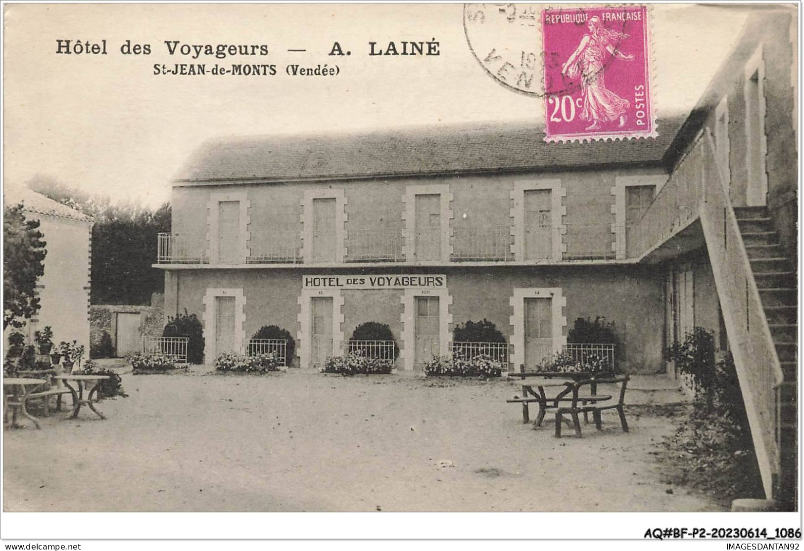 AQ#BFP2-85-0541 - SAINT-JEAN-DE-MONTS - Hôtel Des Voyageurs - A. Lainé - Saint Jean De Monts