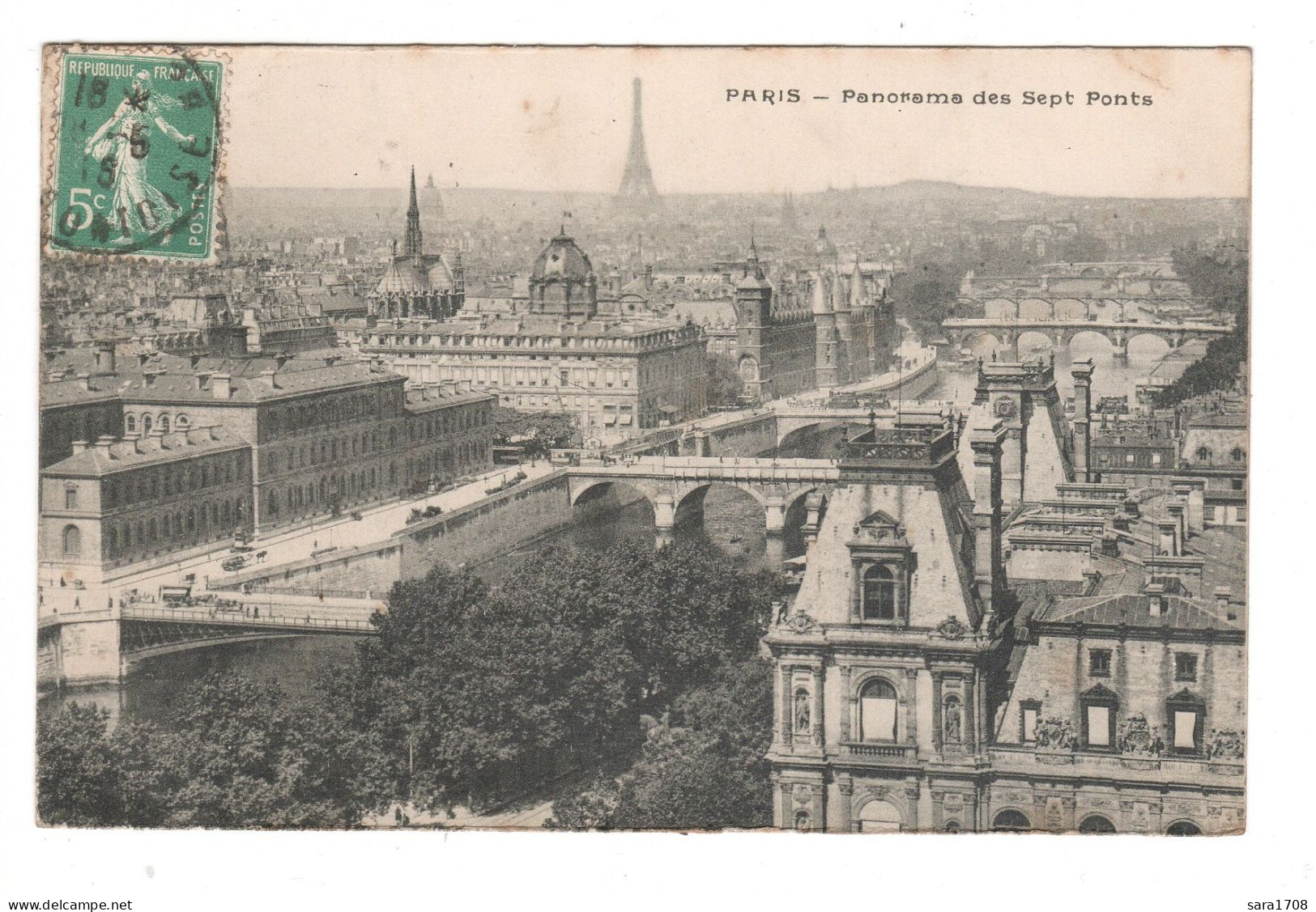 75 PARIS, Panorama Des Sept Ponts. - Ponts