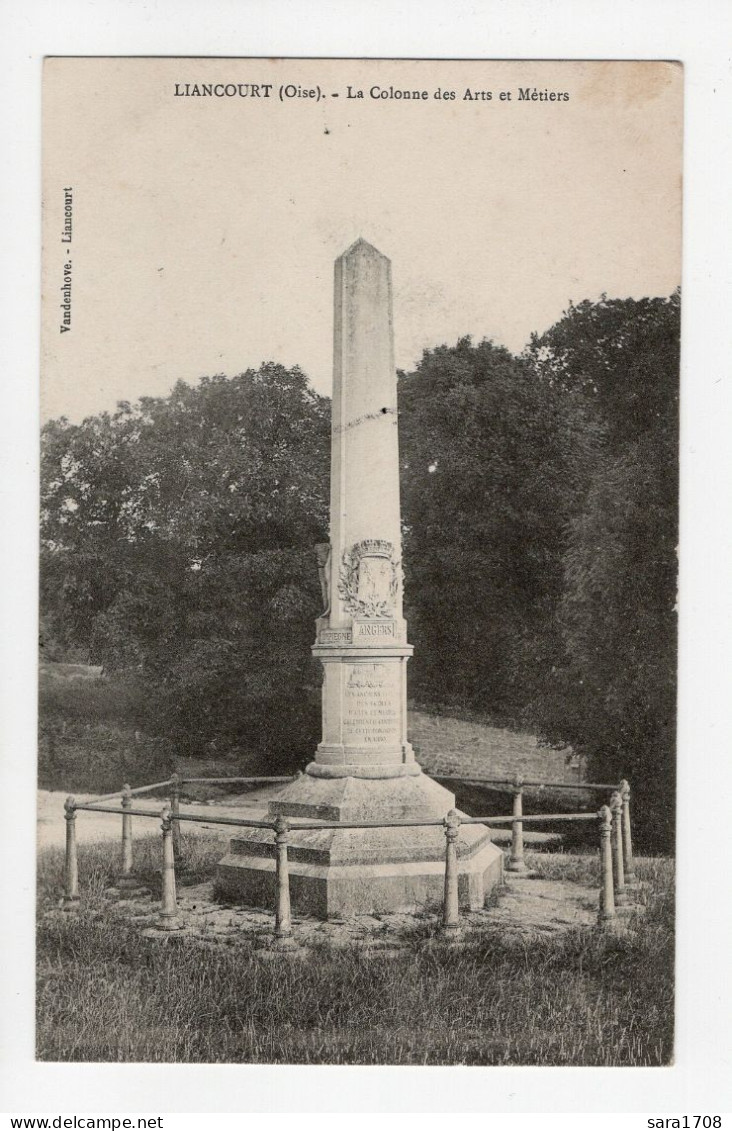 60 LIANCOURT, La Colonne Des Arts Et Métiers.  - Liancourt