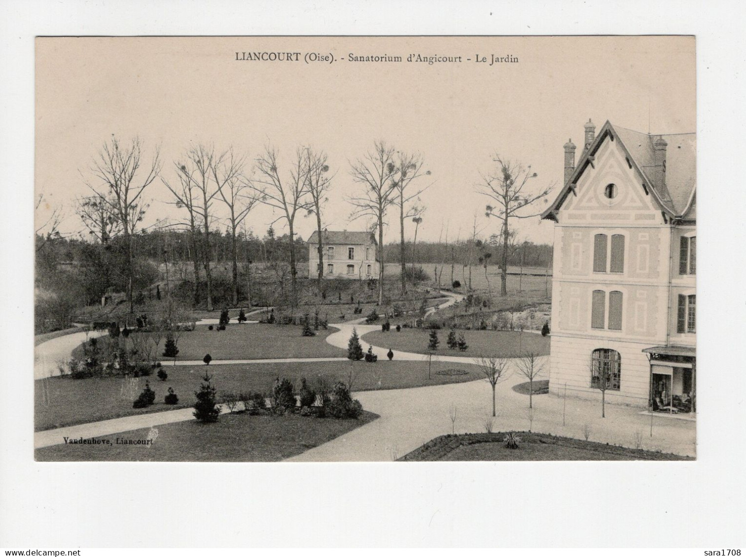 60 LIANCOURT, Sanatorium D'Angicourt, Le Jardin. - Liancourt
