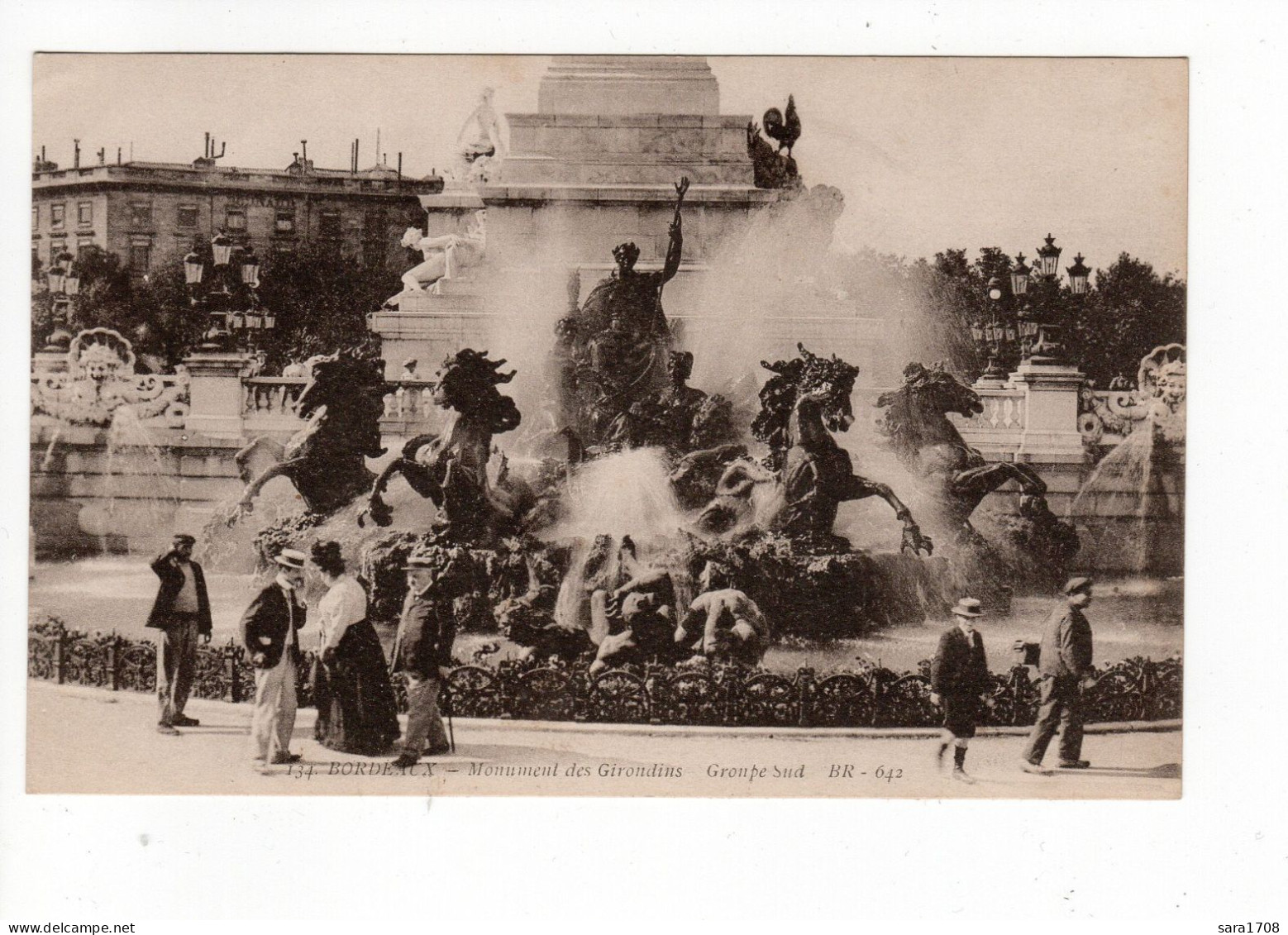 33 BORDEAUX, Monument Des Girondins, Groupe Sud.  - Bordeaux