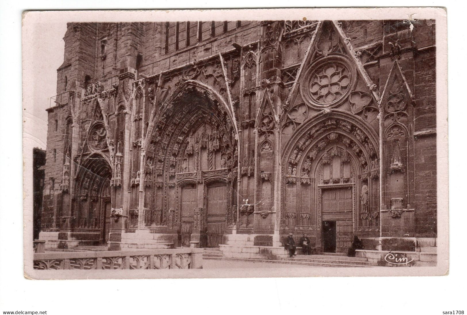 38 VIENNE, Cathédrale Saint Maurice, Les 3 Portails. 2 SCAN. - Vienne
