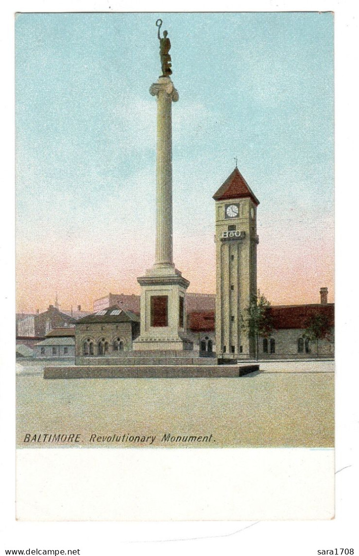 BALTIMORE, Revolutionary Monument. 2 SCAN. - Baltimore