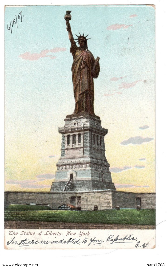 NEW YORK, The Statue Of Liberty. 2 SCAN. - Estatua De La Libertad