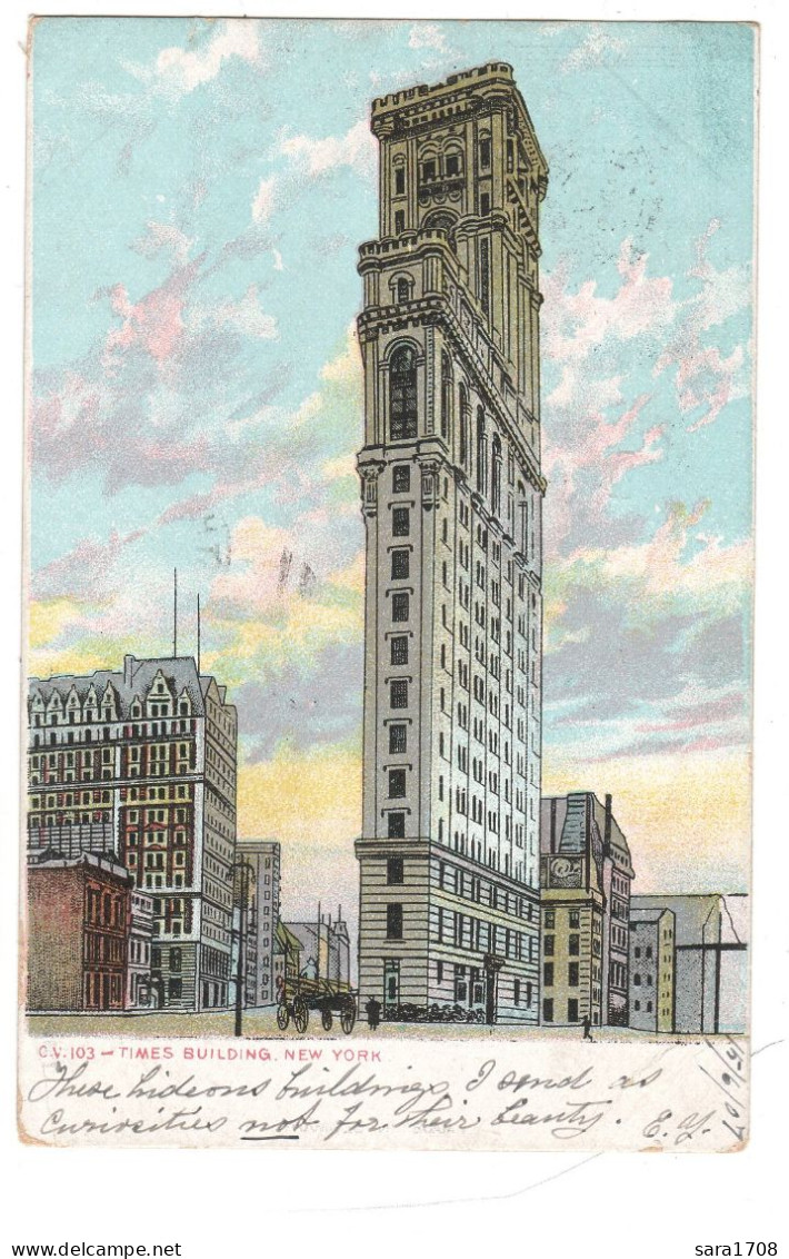 NEW YORK, Times Building. 2 SCAN. - Other Monuments & Buildings