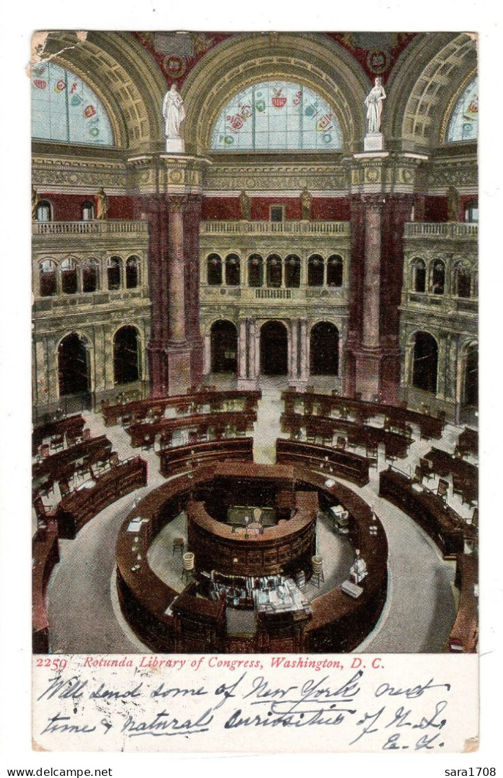 Rotunda Library Of Congress, Washington, D.C. 2 SCAN. - Washington DC