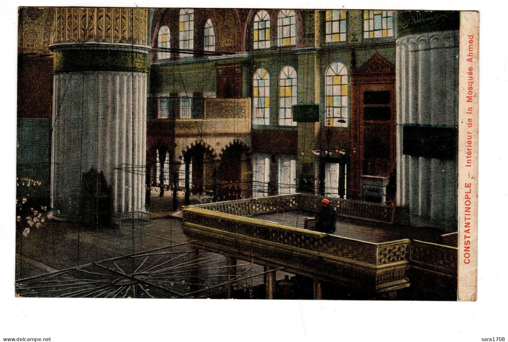 CONSTANTINOPLE, Intérieur De La Mosquée AHMED. - Turquia