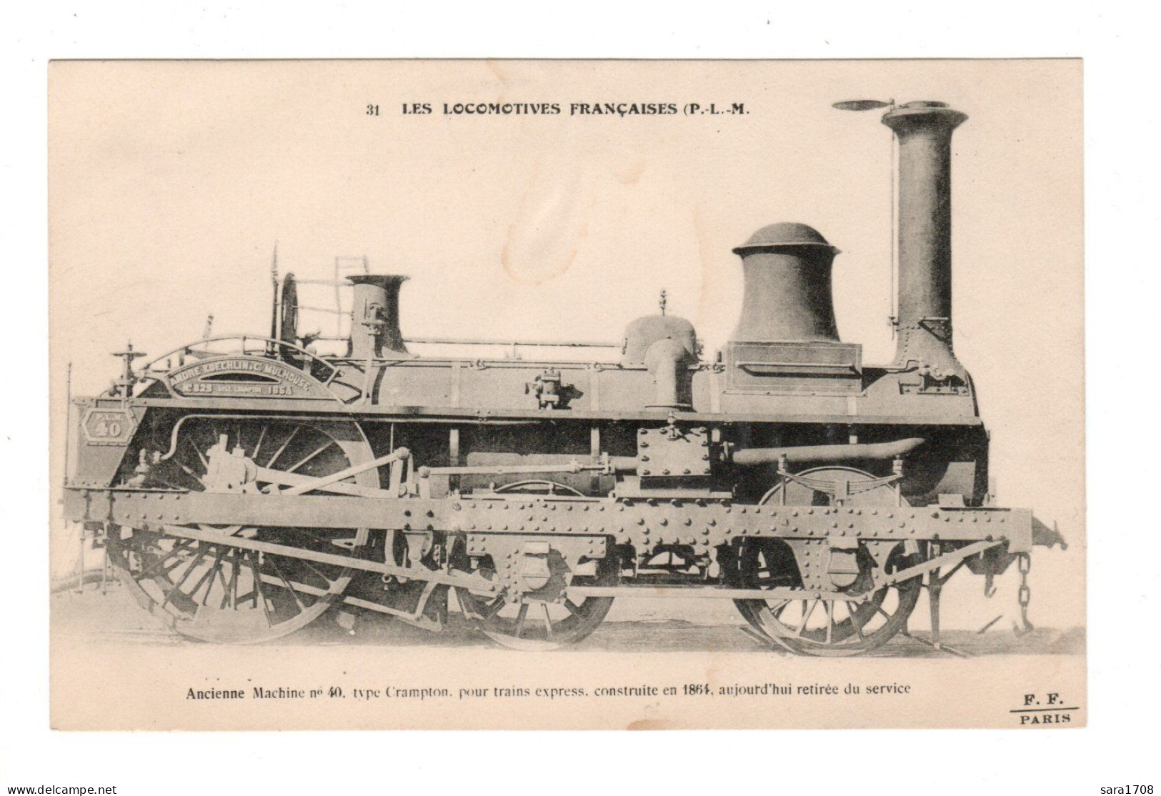 Locomotives Des ETATS UNIS. Machine N°802. - Trains