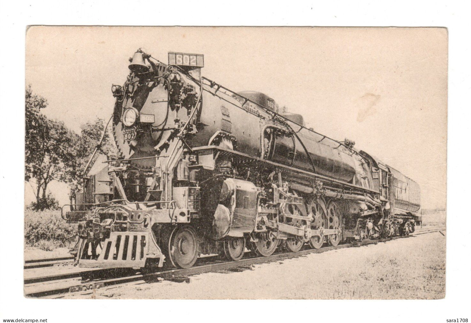 Locomotives Des ETATS UNIS. Machine N°802. - Trains
