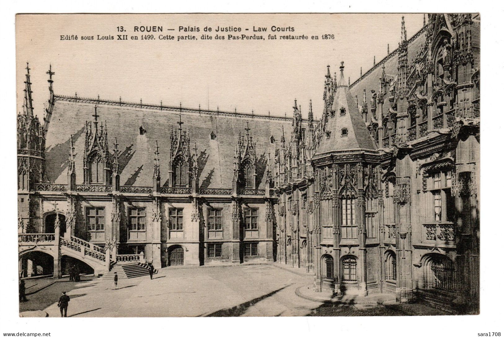 76 ROUEN, Palais De Justice. 2 SCAN. - Rouen