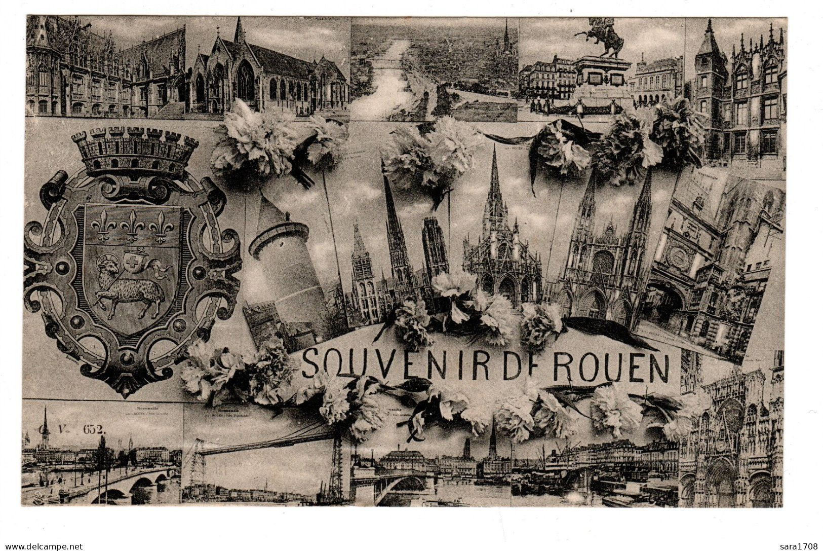 76 ROUEN, Souvenir. 2 SCAN. - Rouen