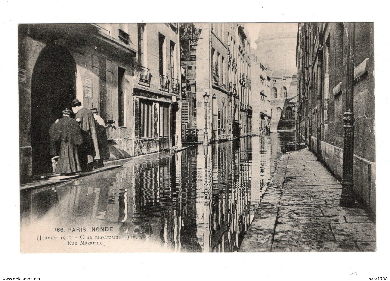 PARIS, Inondations De 1910. Rue Mazarine. - Alluvioni Del 1910