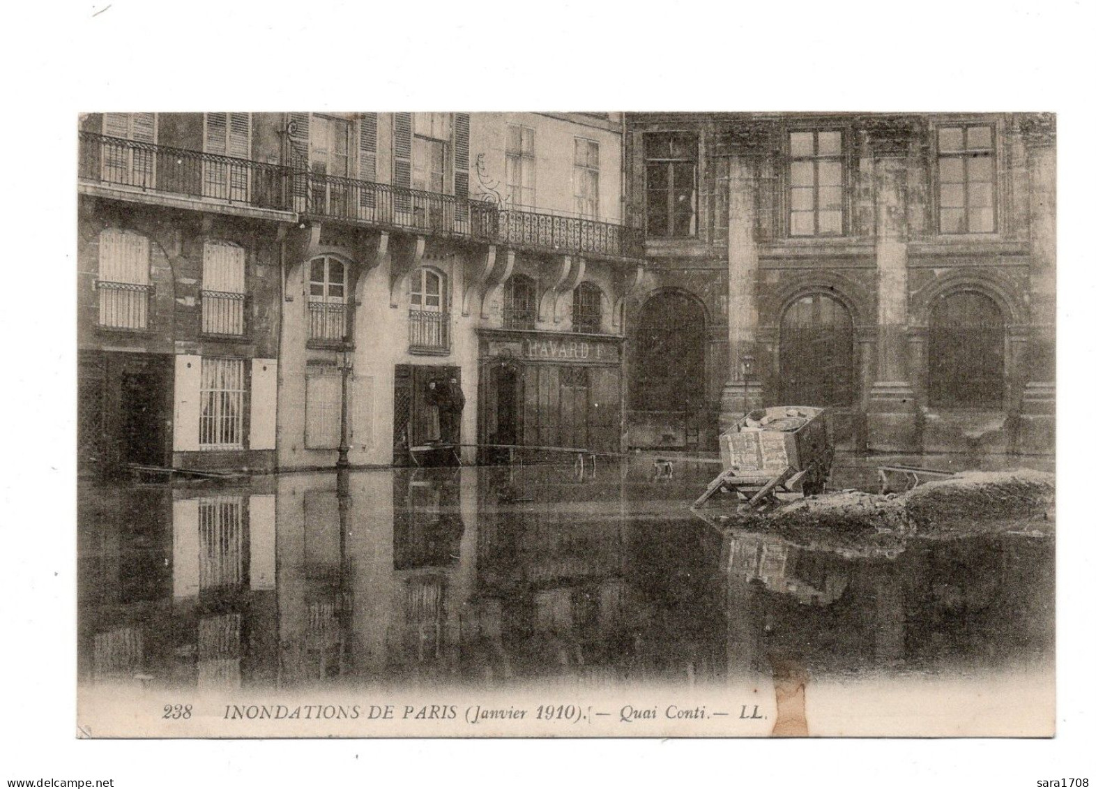 PARIS, Inondations De 1910. Quai Conti. - Paris Flood, 1910