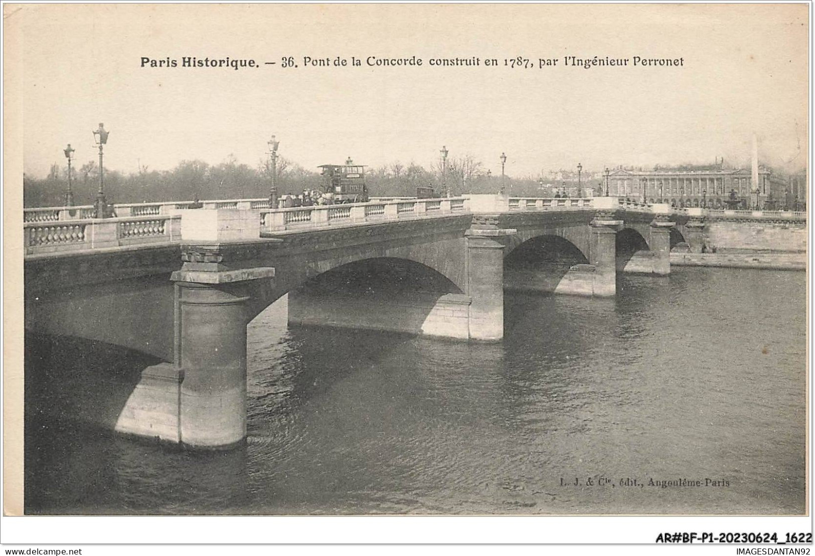 AR#BFP1-75-0811 - PARIS HISTORISQUE - Pont De La Concorde Construit En 1787-par L'ingénieur Perronet - Paris By Night