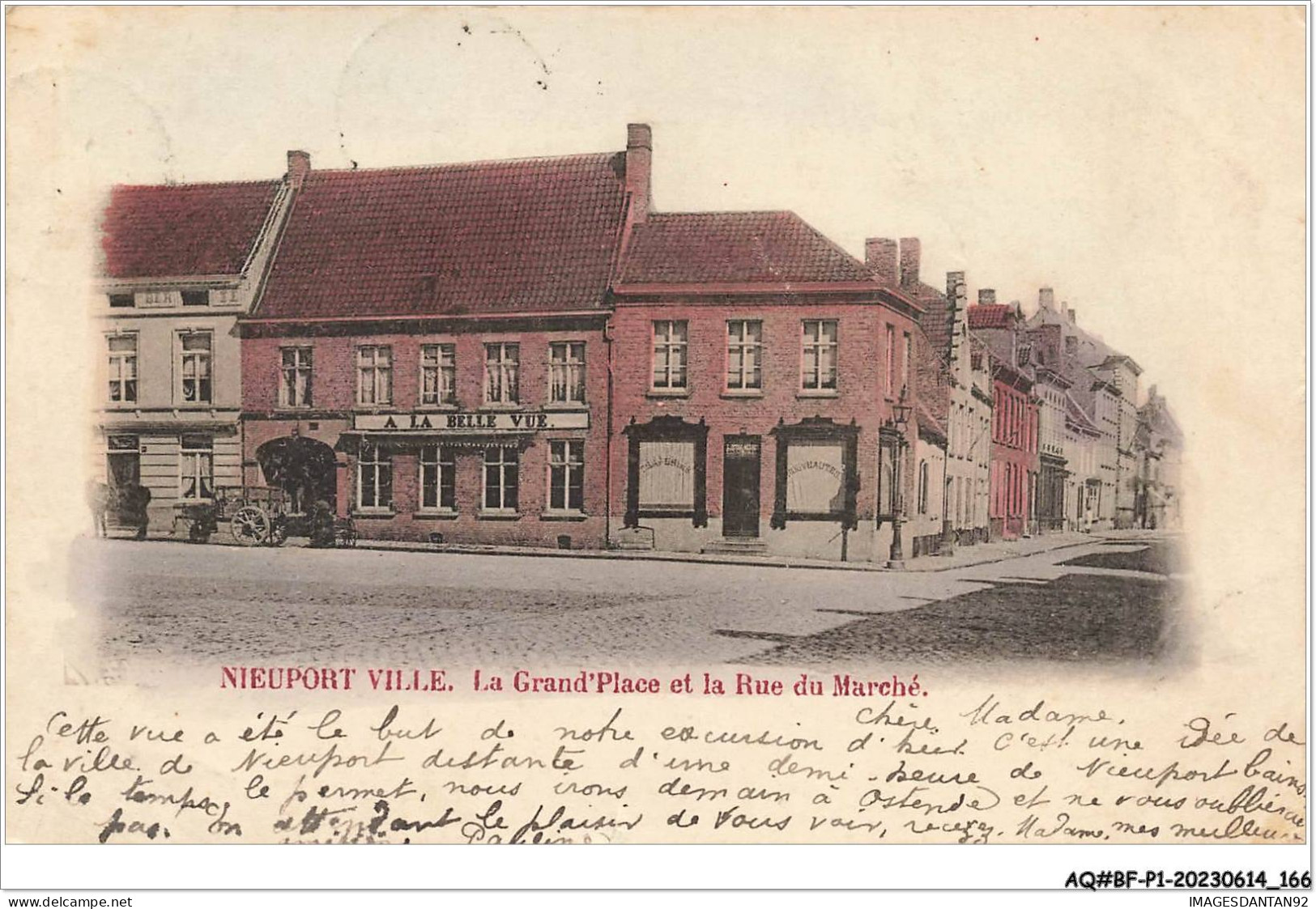 AQ#BFP1-BELGIQUE-0084 - NIEUPORT VILLE - La Grand'Place Et La Rue Du Marché - Nieuwpoort
