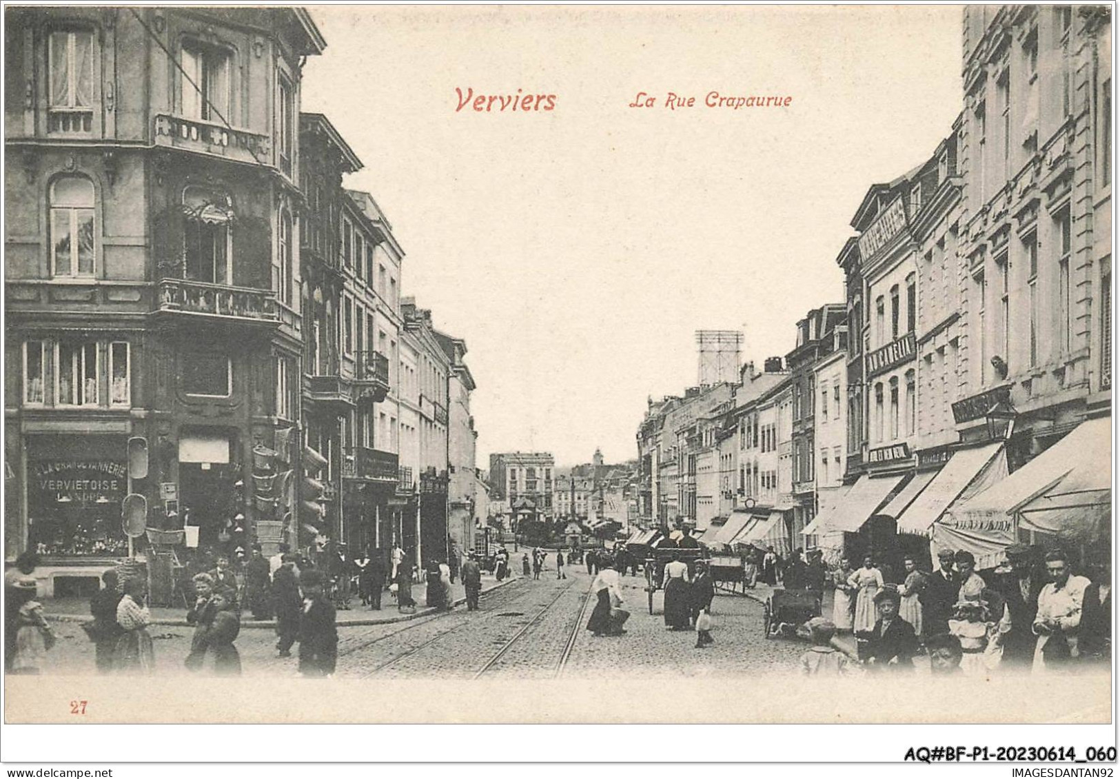 AQ#BFP1-BELGIQUE-0031 - VERVIERS - La Rue Crapaurue - Commerces - Verviers