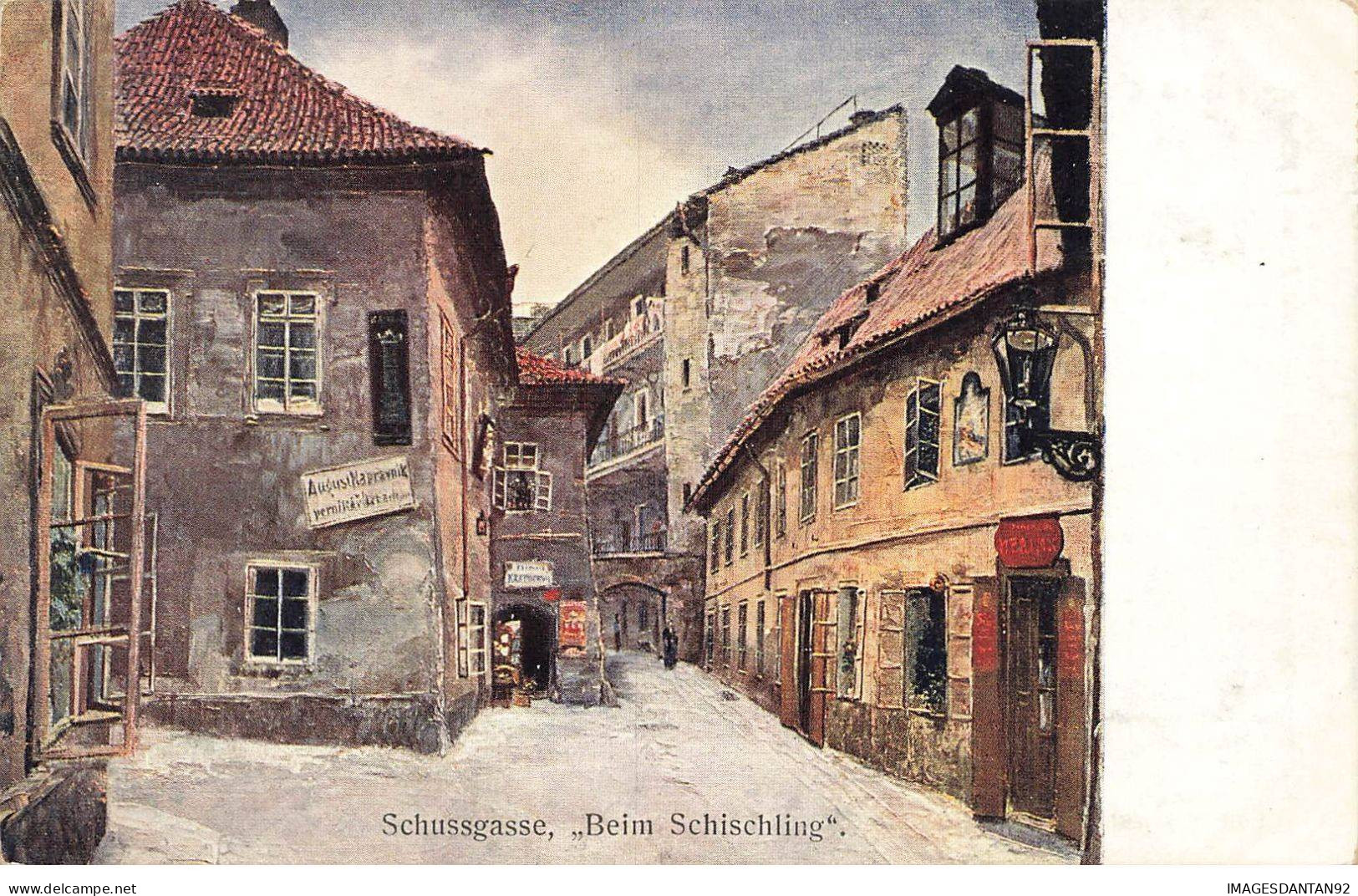 RELIGION JUDAISME #FG56302 JUDAICA SCHUSSGASSE BEIM SCHISCHLING PRAGER GHETTO - Jewish