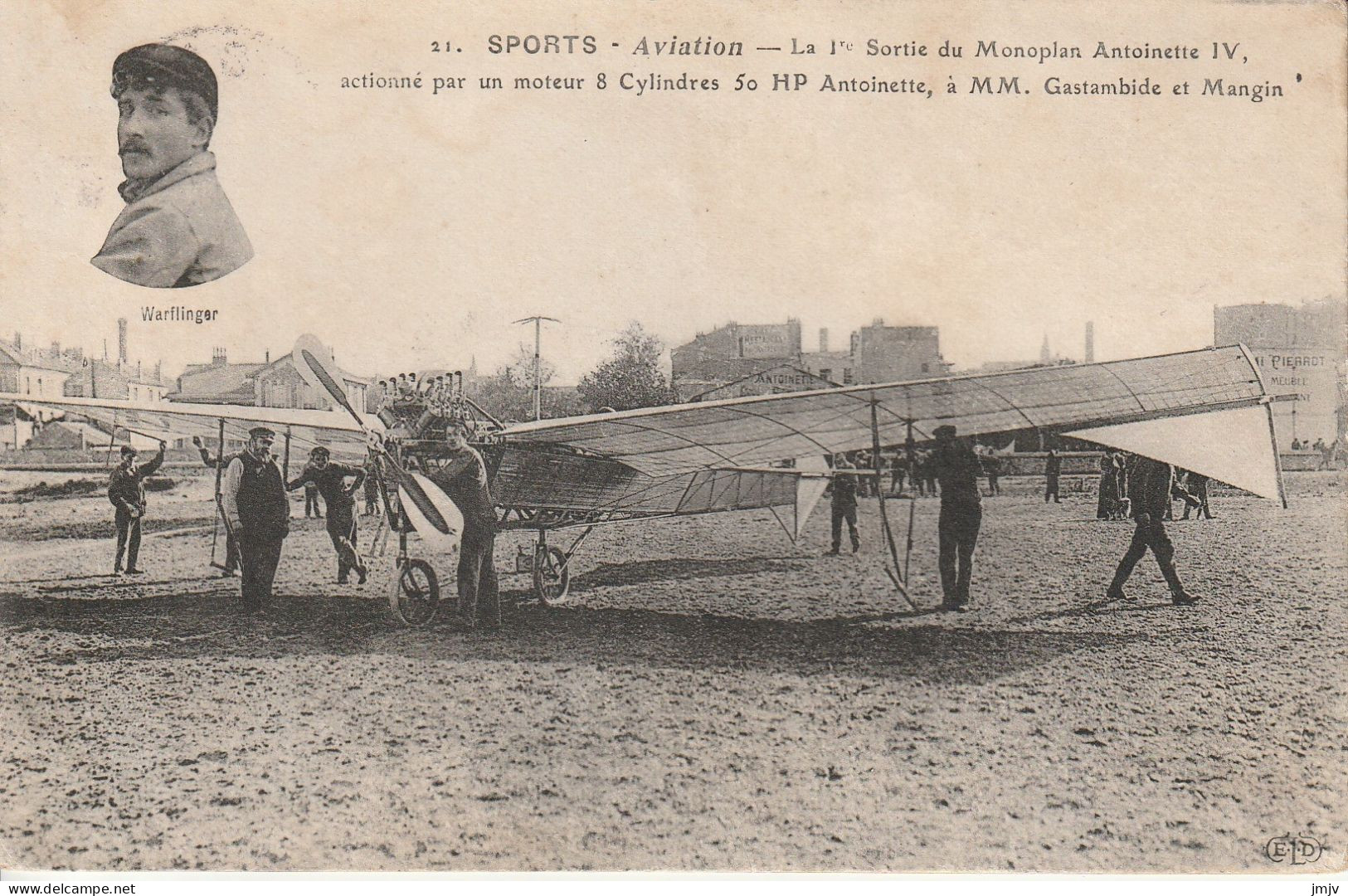 WARFLINGER SUR ANTOINETTE - Aviateurs