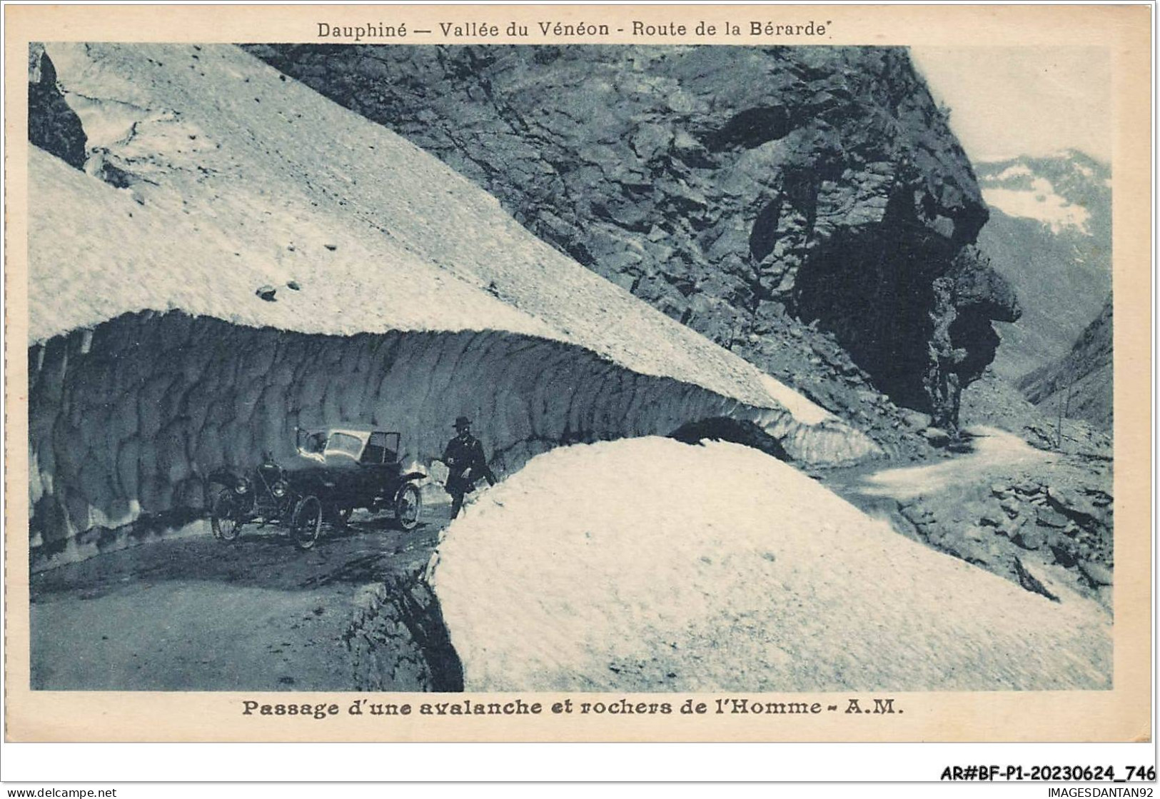 AR#BFP1-38-0374 - Vallée Du Vénéon - Route De La Bérarde - Passage D'une Avalanche - Other & Unclassified