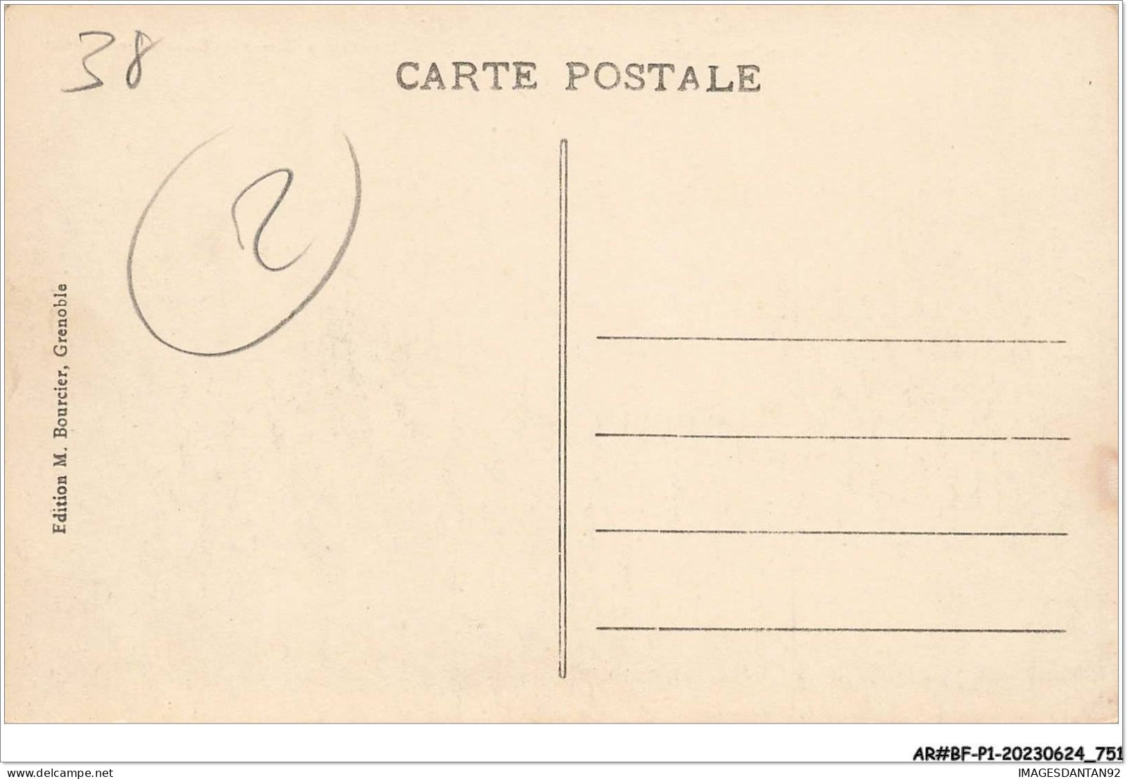 AR#BFP1-38-0375 - Route De  GRENOBLE à VIZILLE - L'arrivée à Uriage-les-Bains Et Le Château - Grenoble