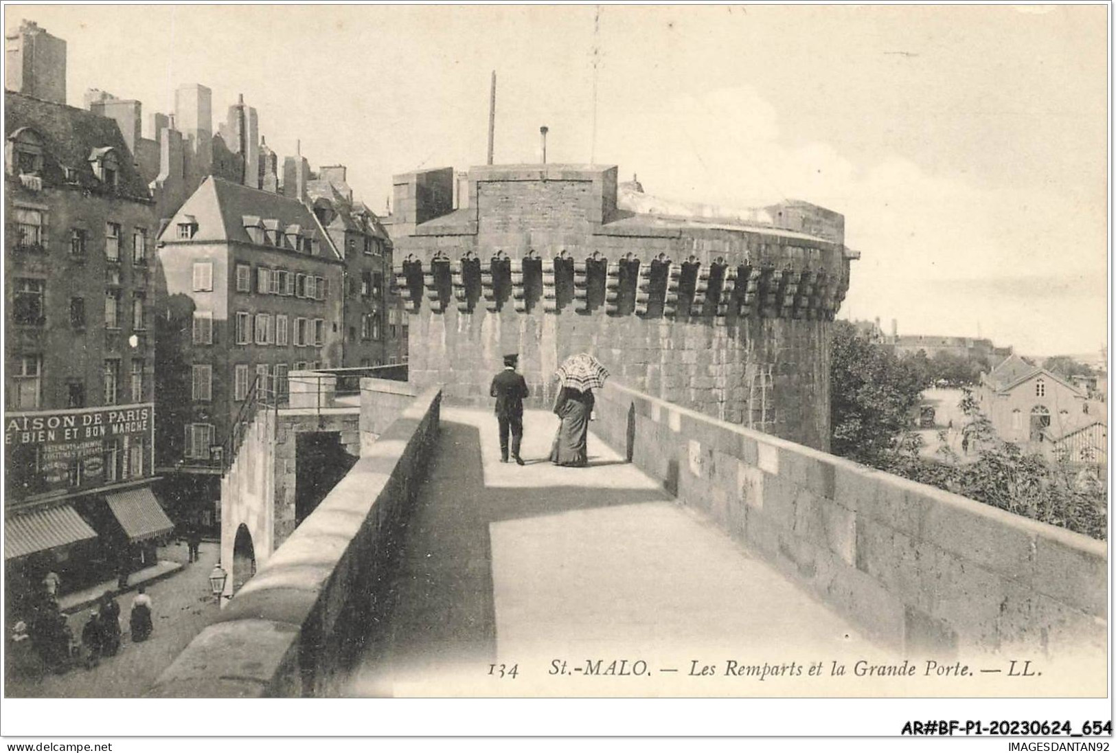 AR#BFP1-35-0328 - SAINT-MALO - Les Remparts Et La Grande Porte - Saint Malo