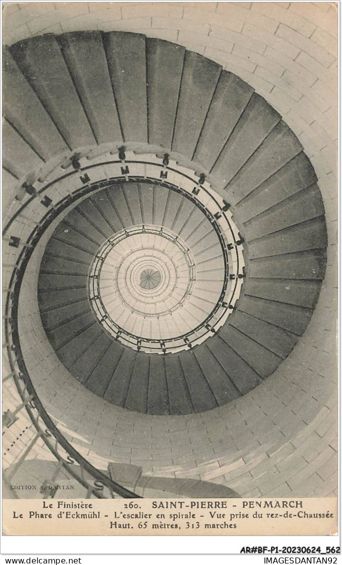 AR#BFP1-29-0282 - SAINT-PIERRE - PERNMARCH - Le Phare D'Eckmuhl - L'escalier En Spirale  - Penmarch