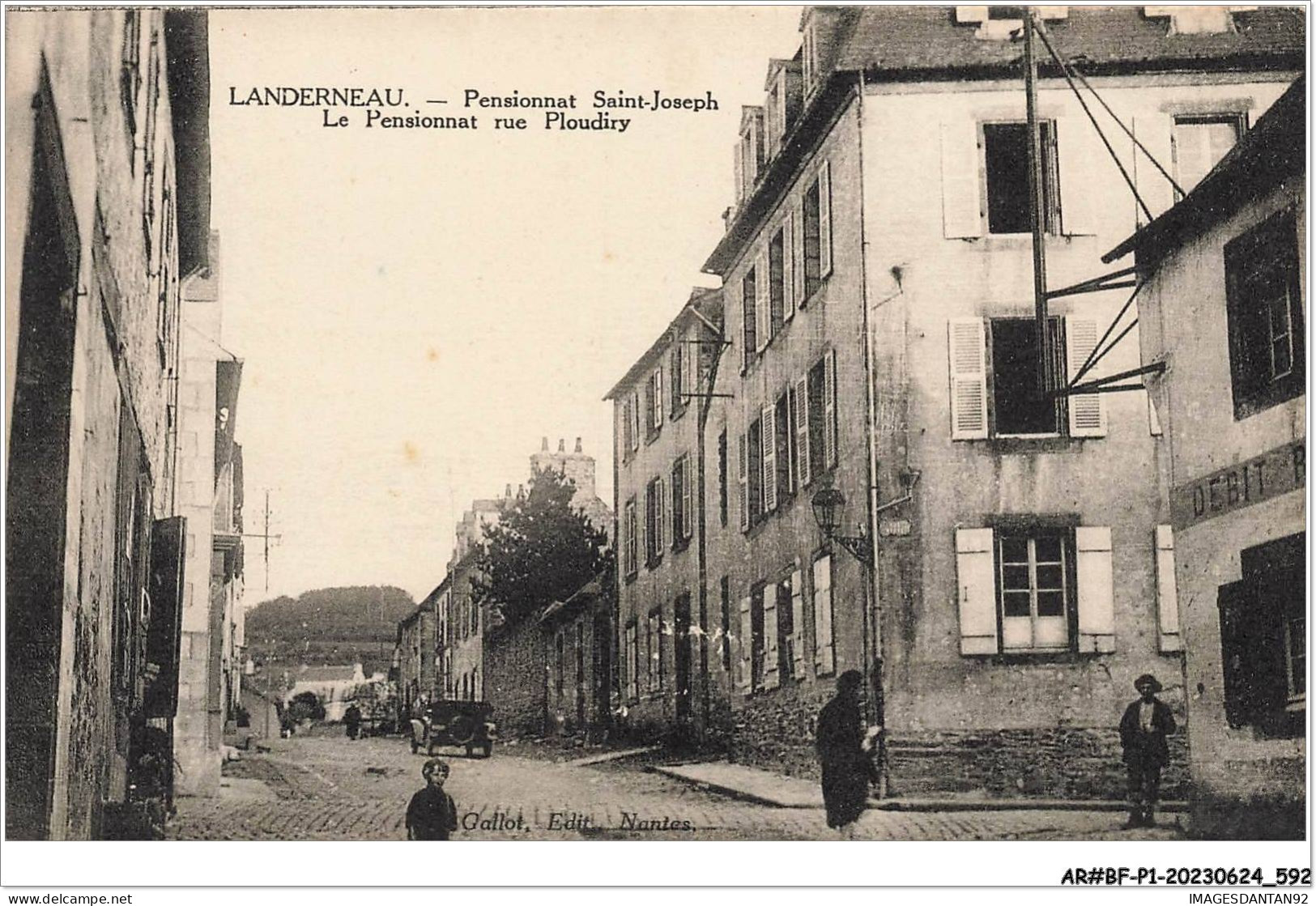 AR#BFP1-29-0297 - LANDERNEAU - Pensionnat Saint-Joseph - Le Pensionnat Rue Ploudiry - Landerneau