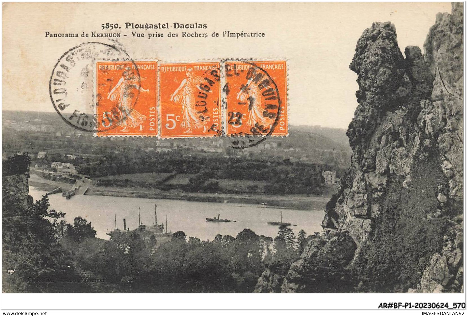 AR#BFP1-29-0286 - PLOUGASTEL DAOULAS - Panorama De Kerhuon - Vue Prise Des Rochers De L'Impératrice - Plougastel-Daoulas