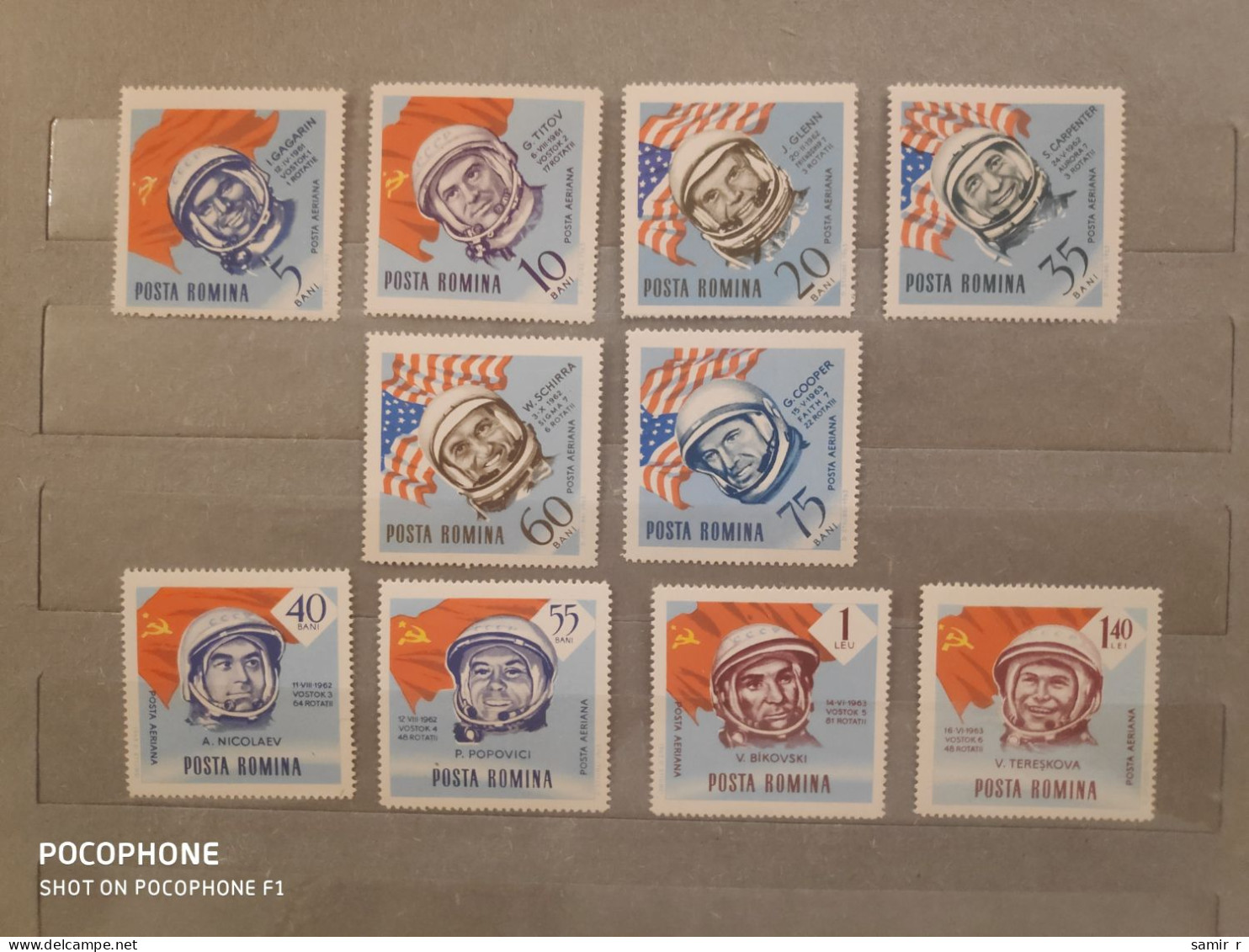 1964	Romania	Space (F92) - Unused Stamps