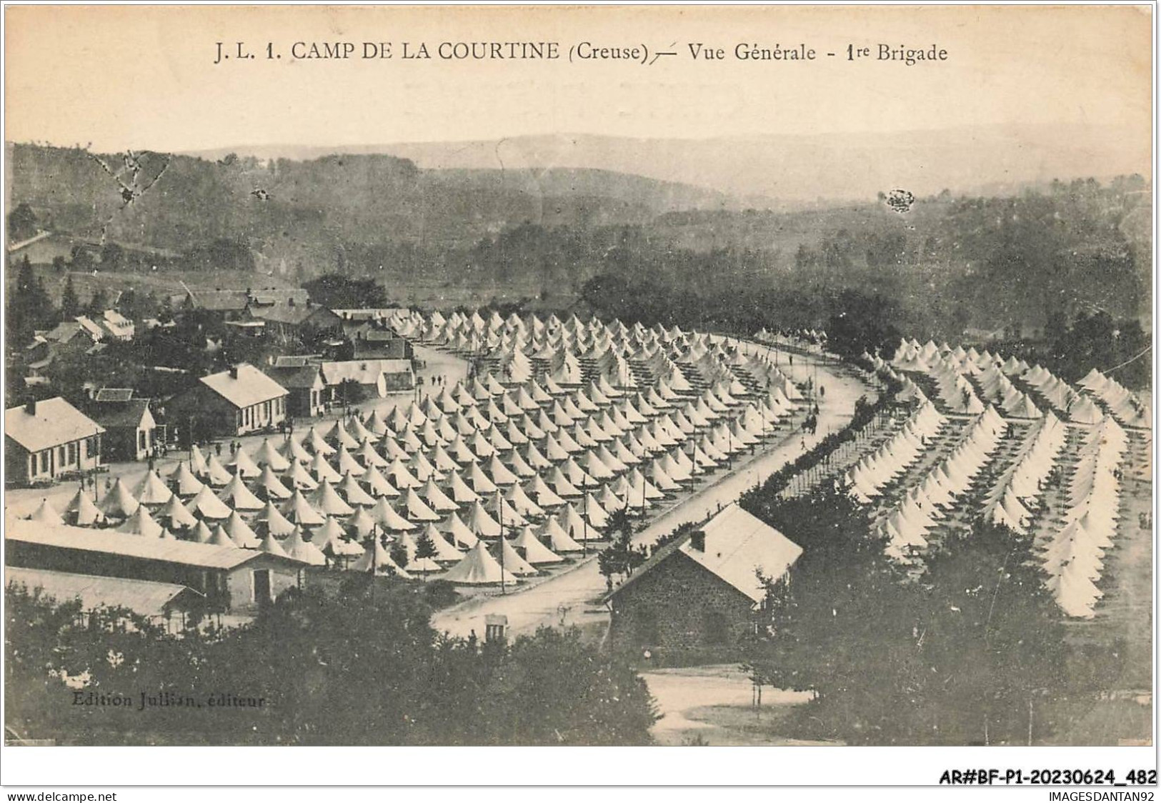 AR#BFP1-23-0242 - CAMP DE LA COURTINE - Vue Générale - 1ère Brigade - La Courtine