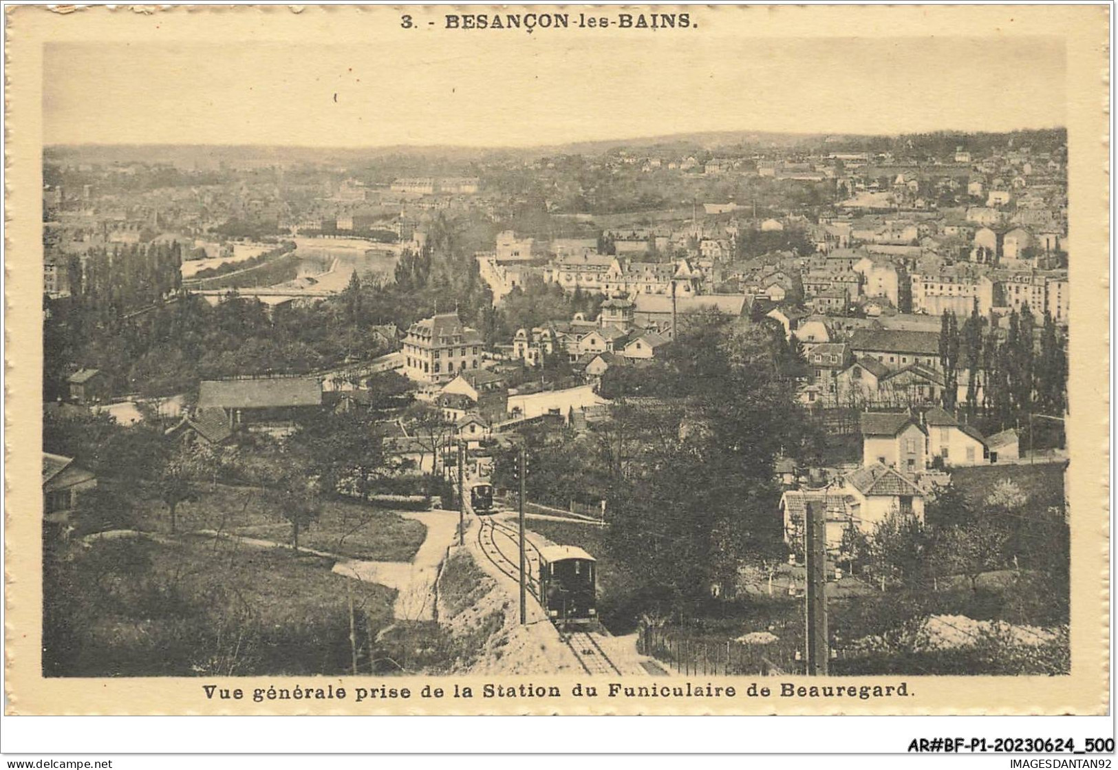 AR#BFP1-25-0251 - BESANCON-LES-BAINS - Vue Générale Prise De La Station Du Funiculaire De Beauregard - Besancon