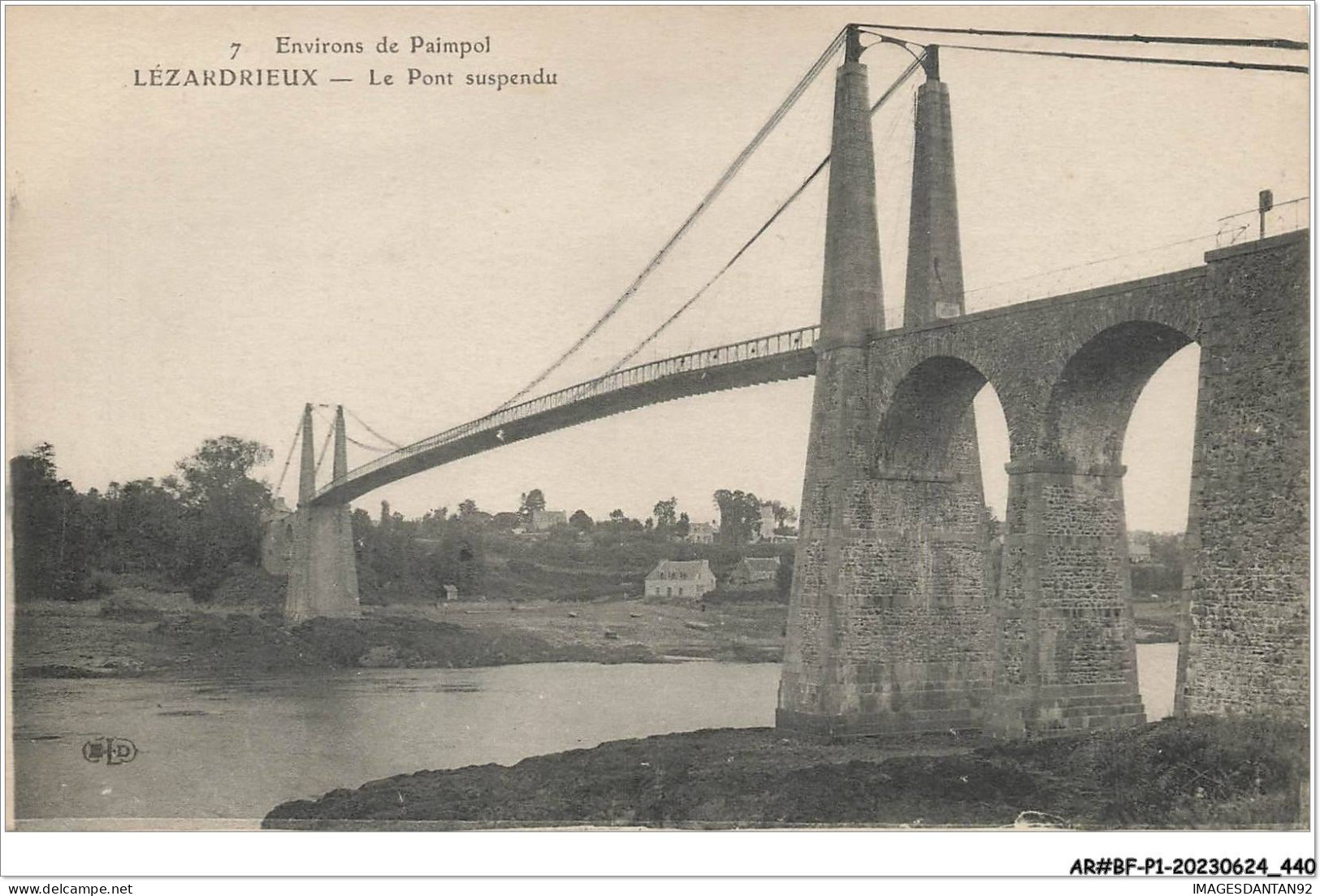 AR#BFP1-22-0221 - Envrions De PAIMPOL - LEZARDRIEUX - Le Pont Suspendu - Sonstige & Ohne Zuordnung
