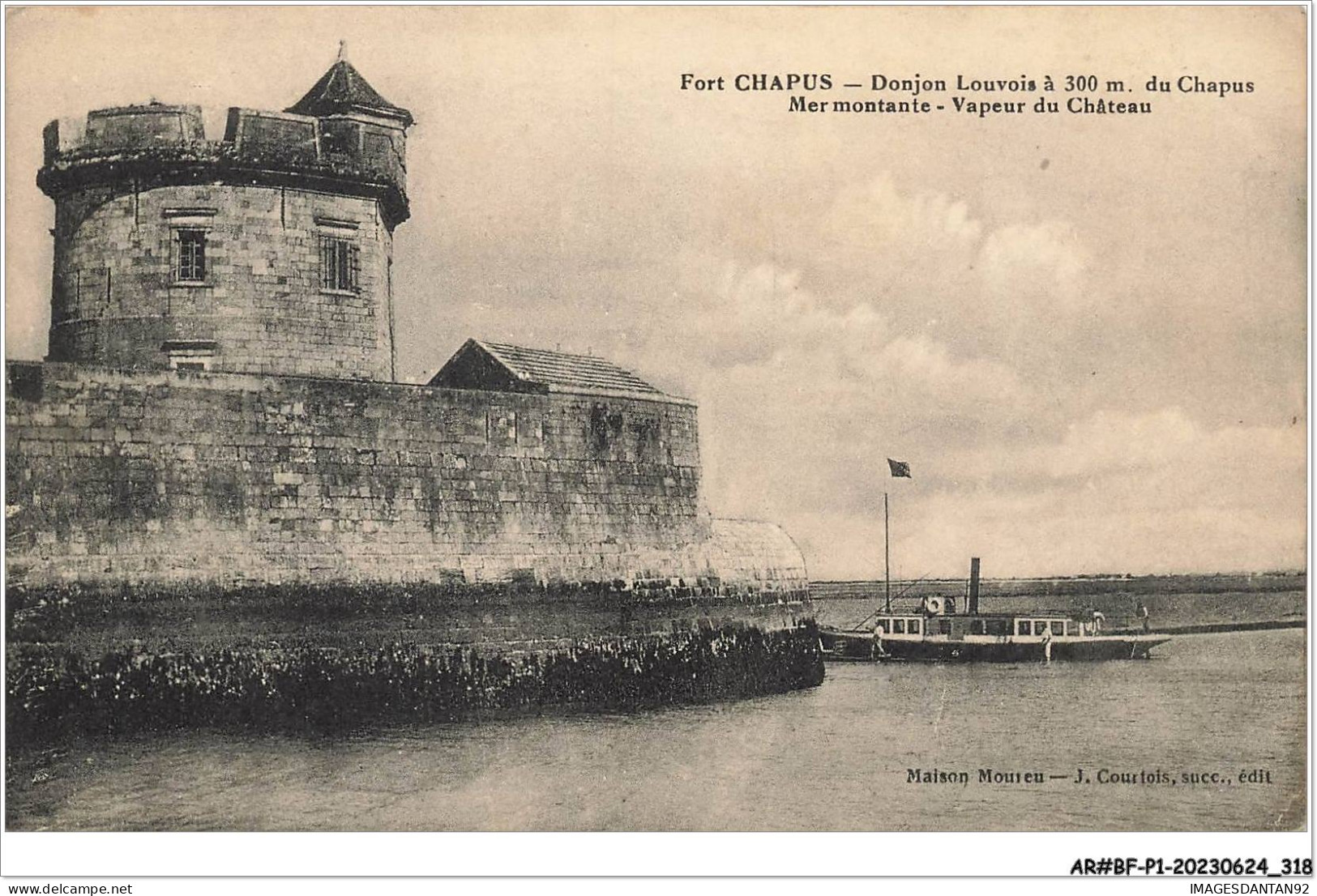 AR#BFP1-17-0160 - FORT CHAPUS - Donjon Louvois à 300 M Du Chapus - Mer Montante - Vapeur Du Chateau - Other & Unclassified