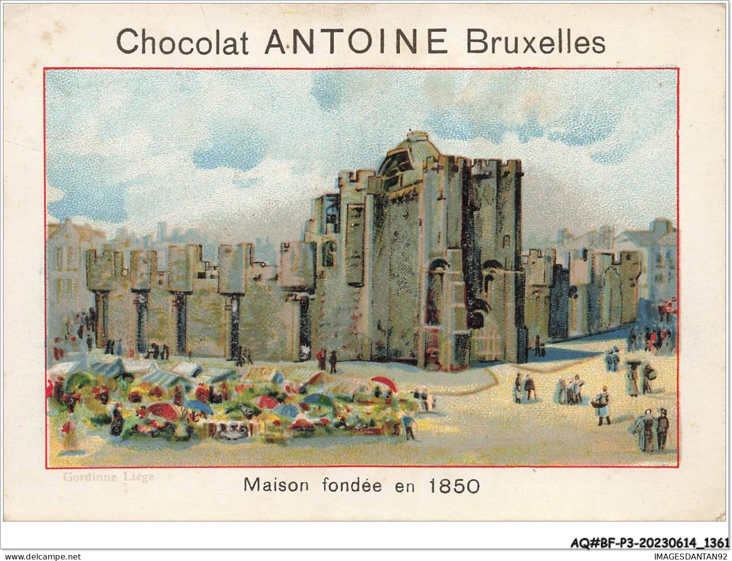 AQ#BFP3-CHROMOS-0678 - Chocolat Antoine - Bruxelles - GAND - Le Château Des Comtes - Autres & Non Classés