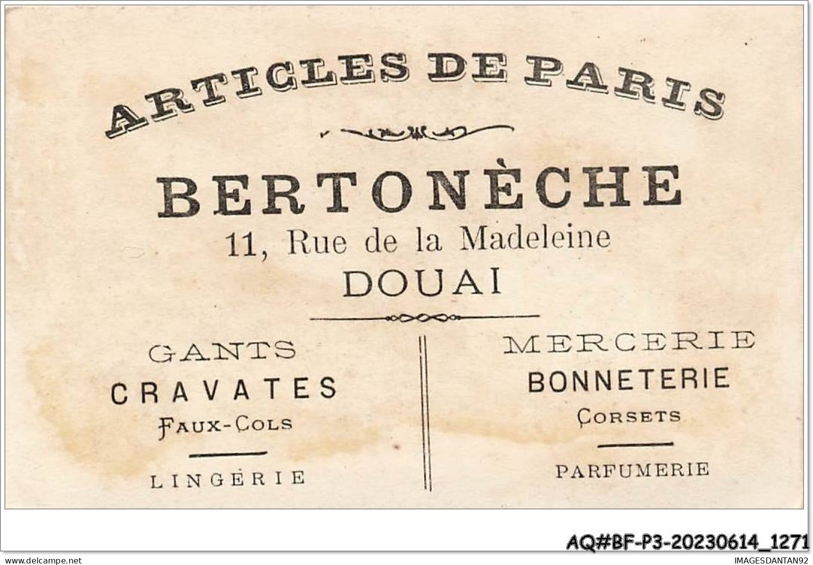 AQ#BFP3-CHROMOS-0633 - BERTONECHE - DOUAI - Astronomie LUNETTE LONGUE VUE - Autres & Non Classés