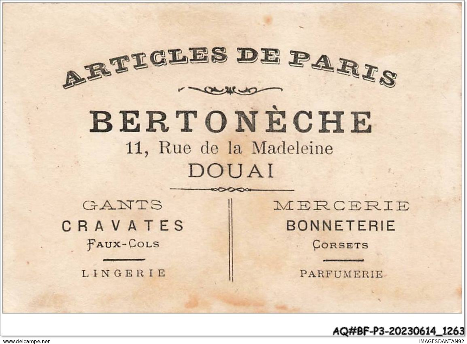 AQ#BFP3-CHROMOS-0629 - BERTONECHE - DOUAI - L'air - Altri & Non Classificati