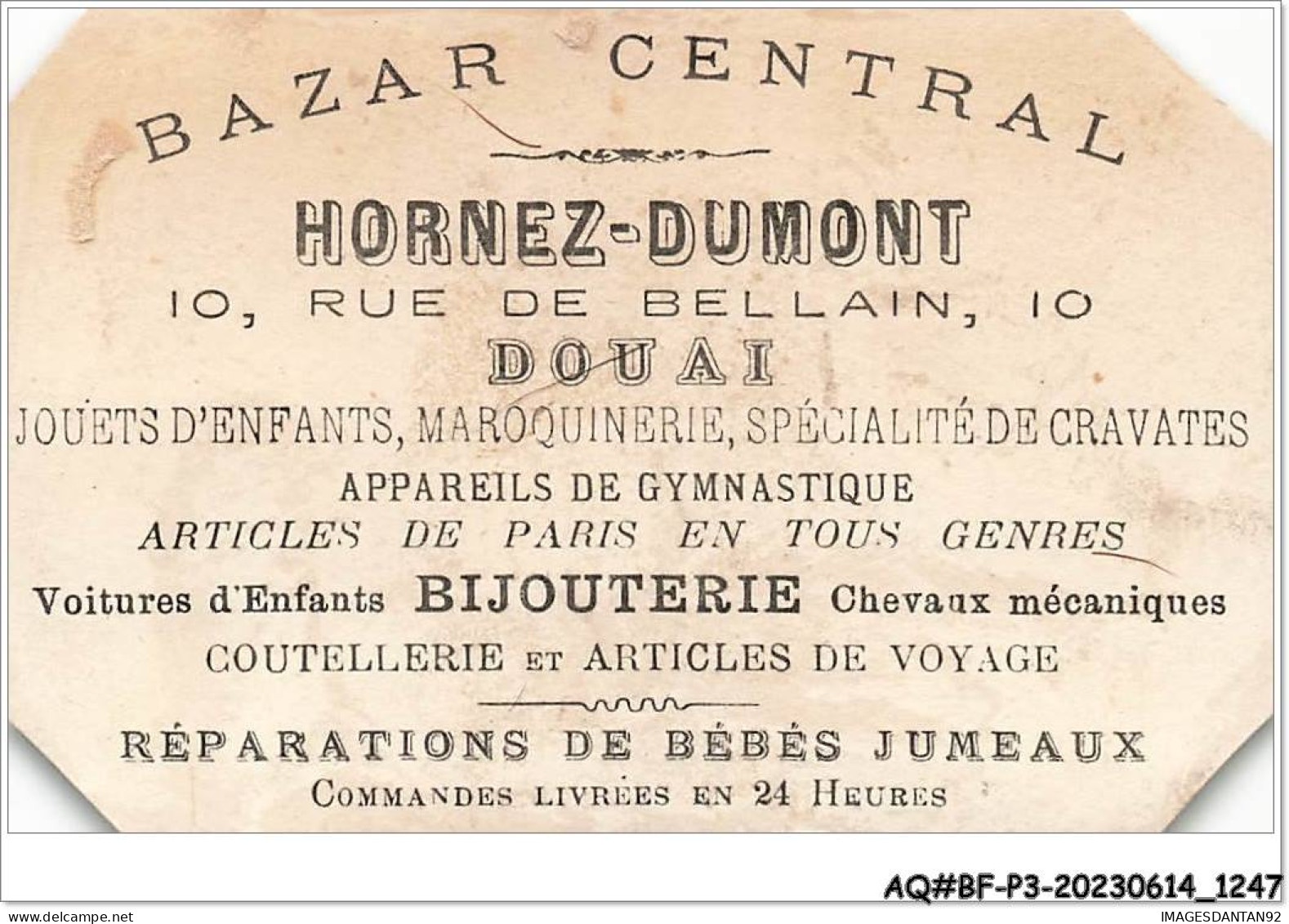 AQ#BFP3-CHROMOS-0621 - HORNEZ-DUMONT - DOUAI - Spahis Et Turco - Jouets - Other & Unclassified