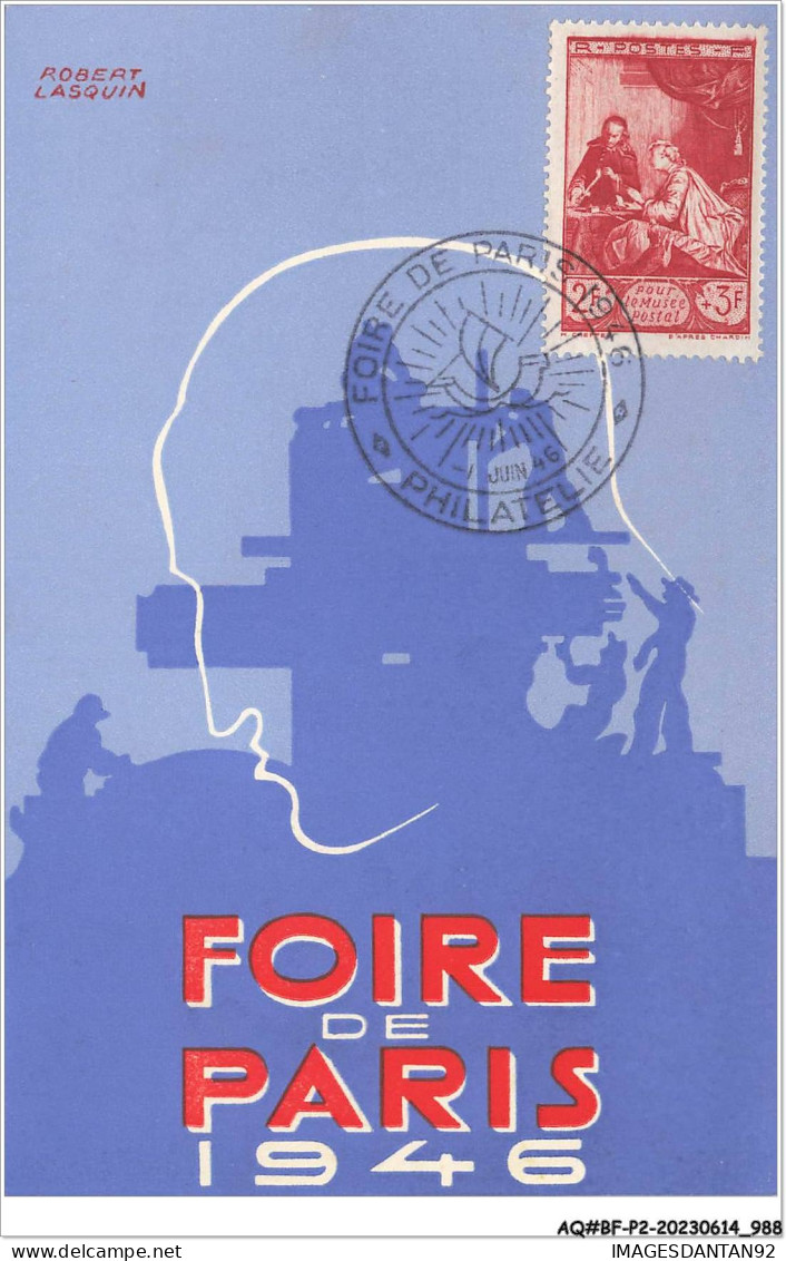 AQ#BFP2-75-0492 - PARIS - Foire De Paris 1946 - Carte Maximum - Expositions