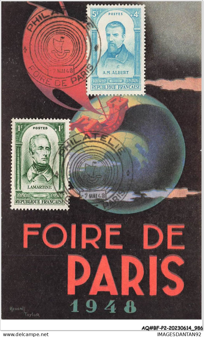 AQ#BFP2-75-0491 - PARIS - Foire De Paris 1948 - Comité Philatélique - Ausstellungen