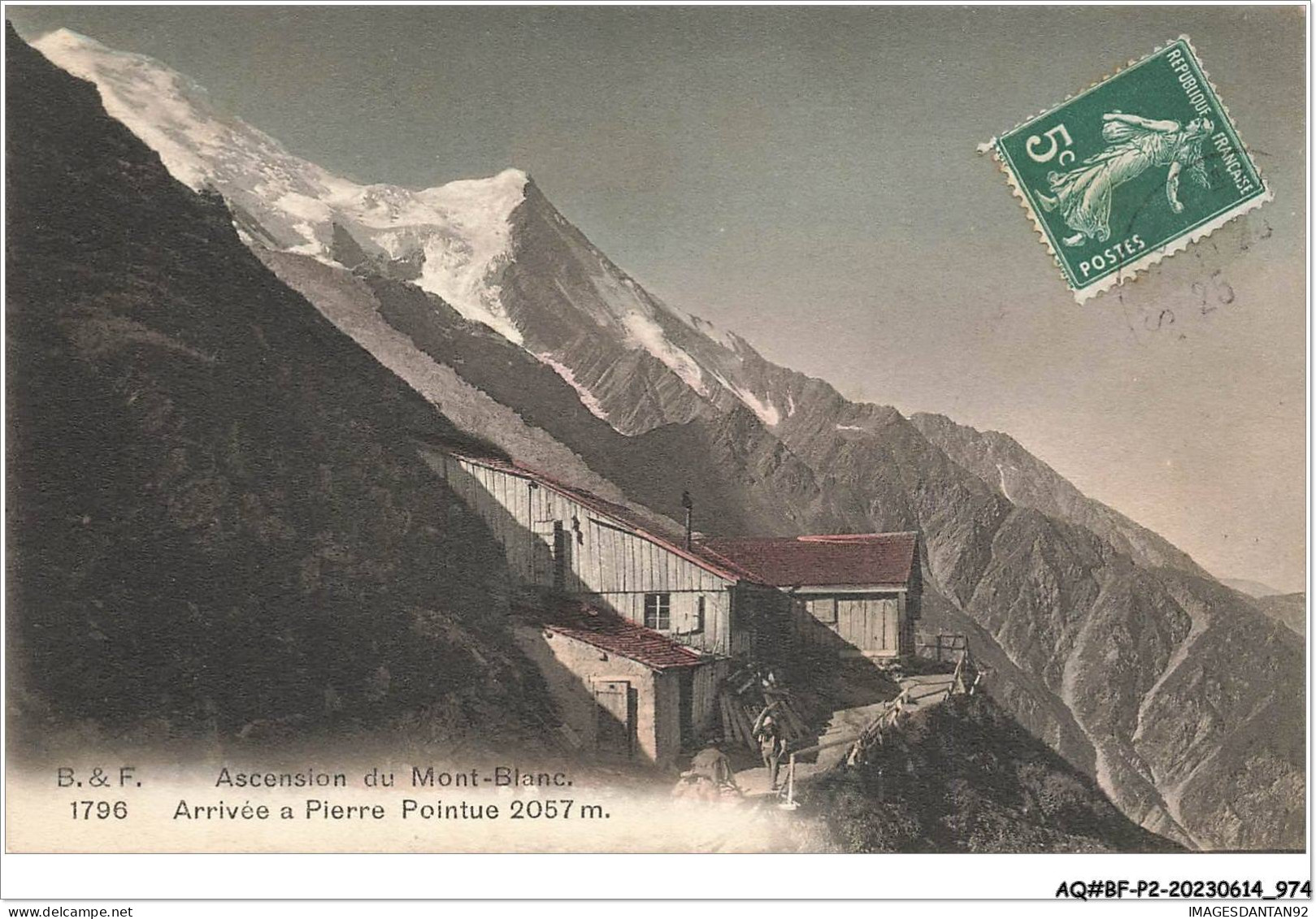 AQ#BFP2-74-0485 - CHAMONIX - Ascension Du Mont Blanc - Arrivée à Pierre Pointue 2057 M - Chamonix-Mont-Blanc