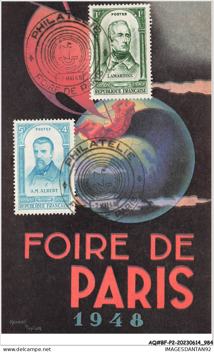 AQ#BFP2-75-0490 - PARIS - Foire De Paris 1948 - Comité Philatélique - Ausstellungen