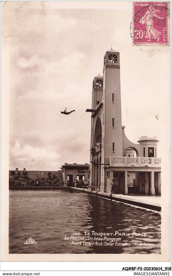 AQ#BFP2-62-0457 - LE TOUQUET-PARIS-PLAGE - La Piscine - Un Beau Plongeon - Le Touquet